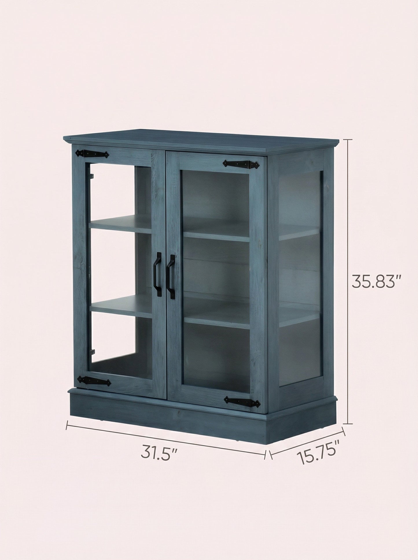 Modern Glass Door Cabinet β 3 Styles | Adjustable Shelves | Compact Storage Cupboard