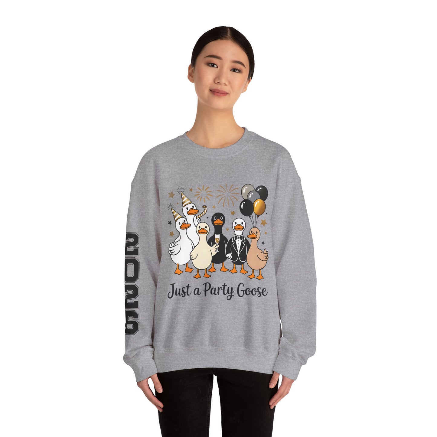 Just A Party Goose 2026 Happy New Year Crewneck Sweatshirt