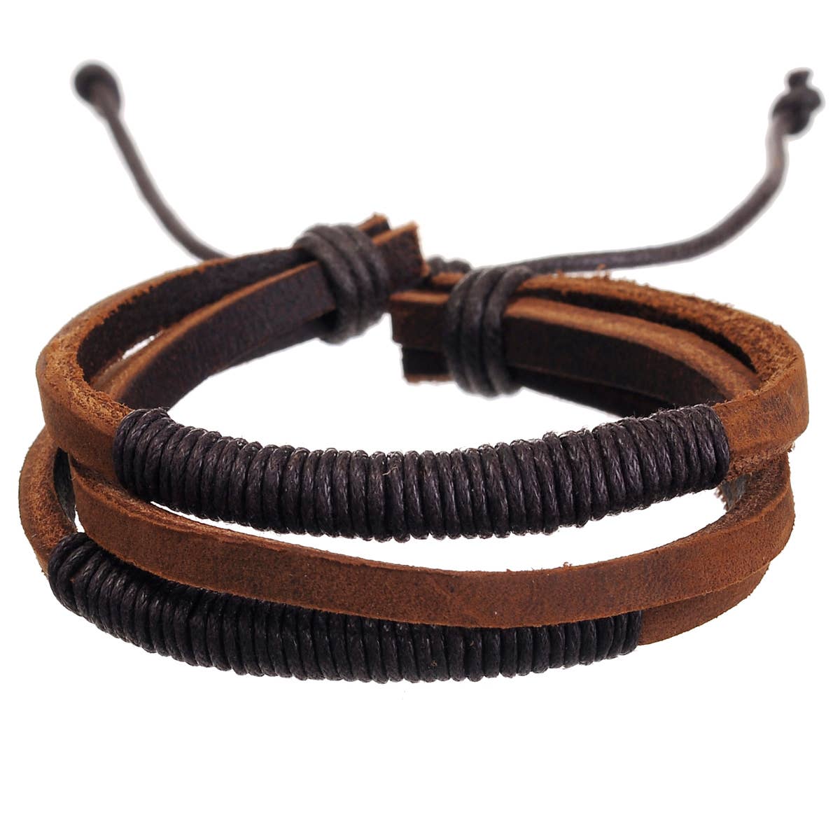 Men's Leather Bracelet: Madison