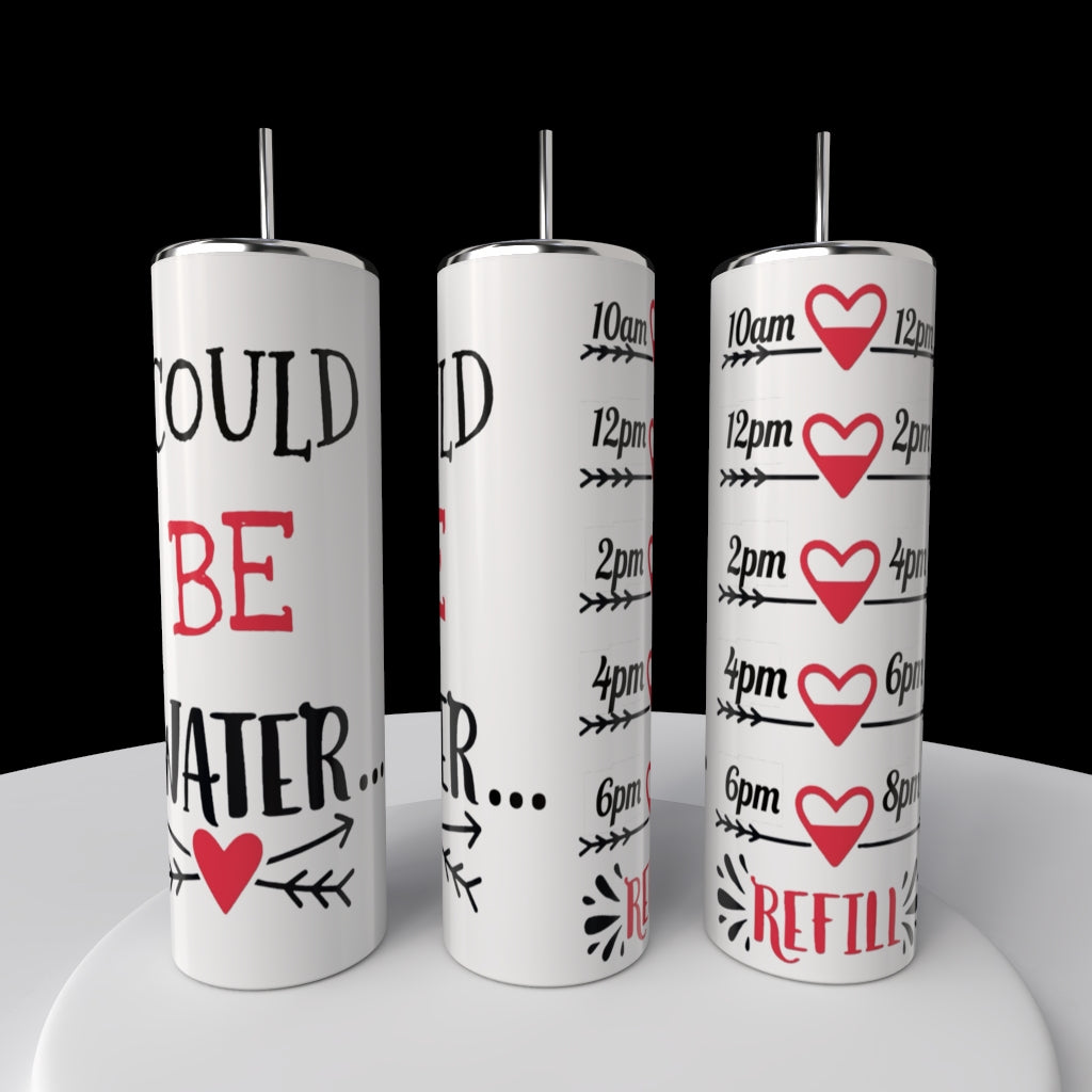 Effing Water 20oz Stainless Steel Tumbler with Reusable Straw and Lid