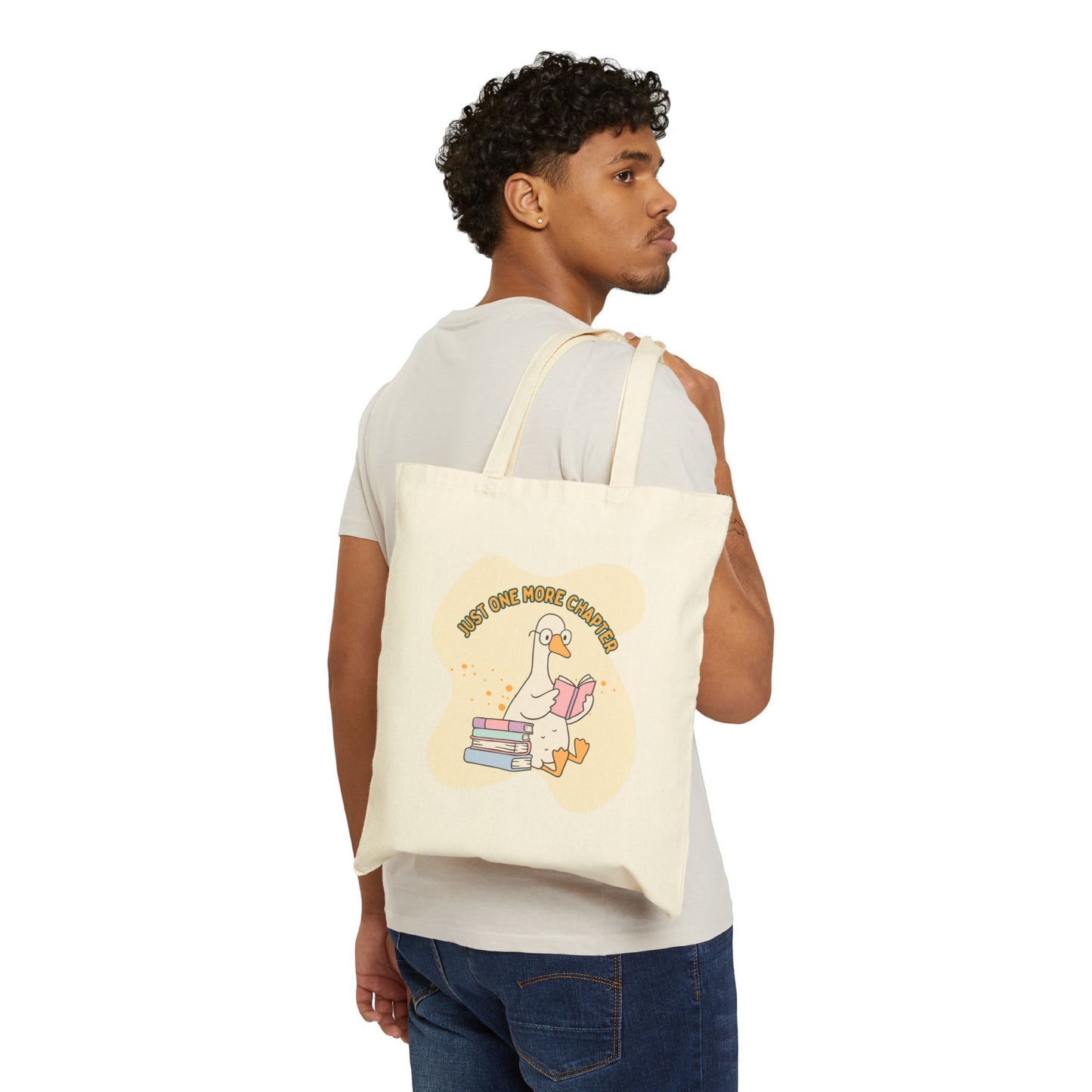 Let Your Dreams Be Your Wings Cotton Canvas Tote Bag, Literary Gift, Book Lover Bag, Eco-Friendly Shopping Tote, Reading Enthusiast Accessories