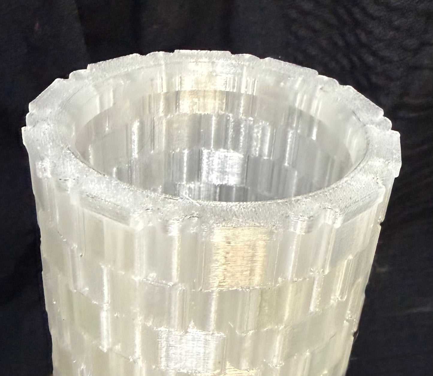 Textured Cylindrical Vase for Lego Flower Bouquet 10280