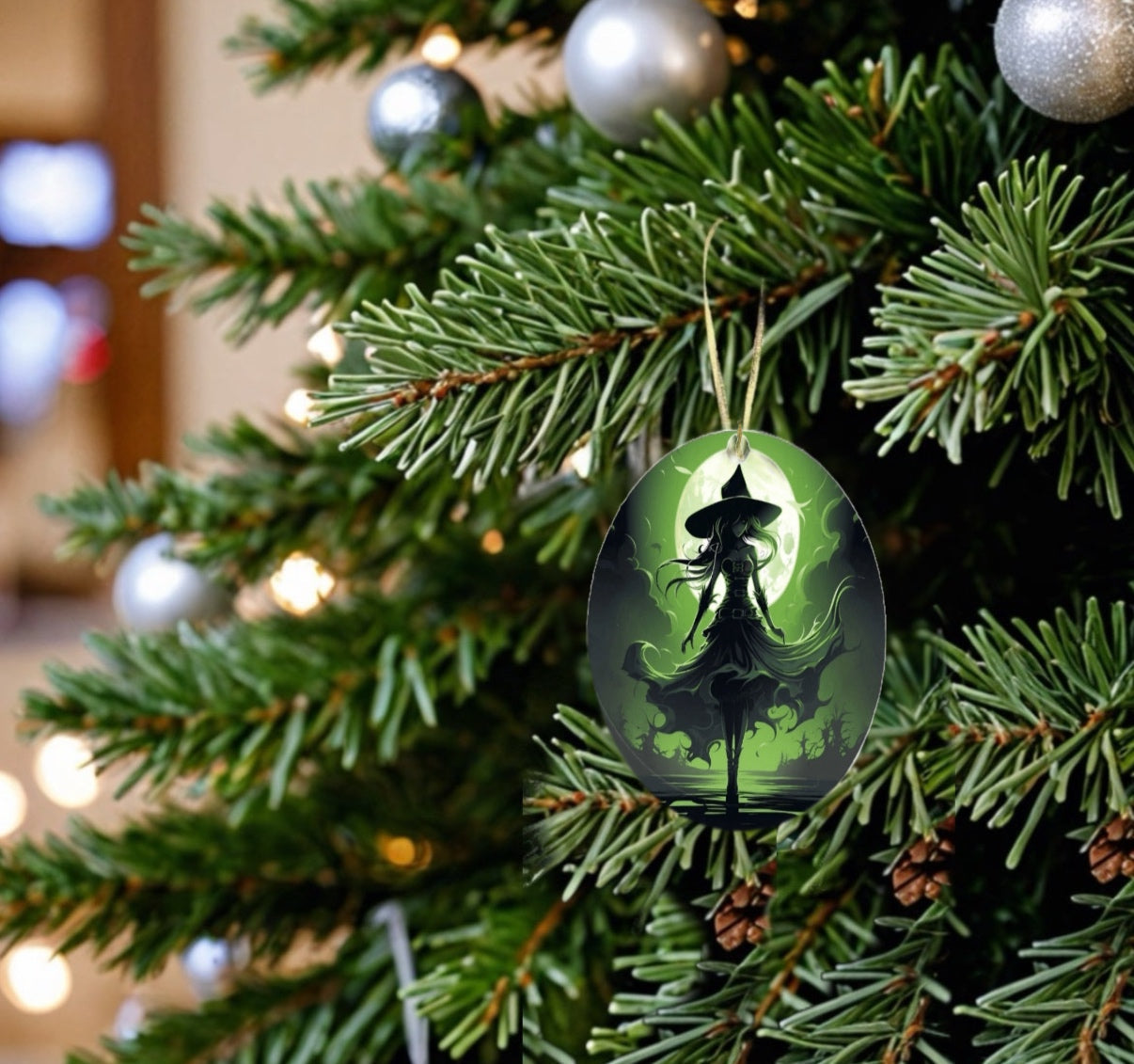 Wicked Witch Ceramic Tree Ornament