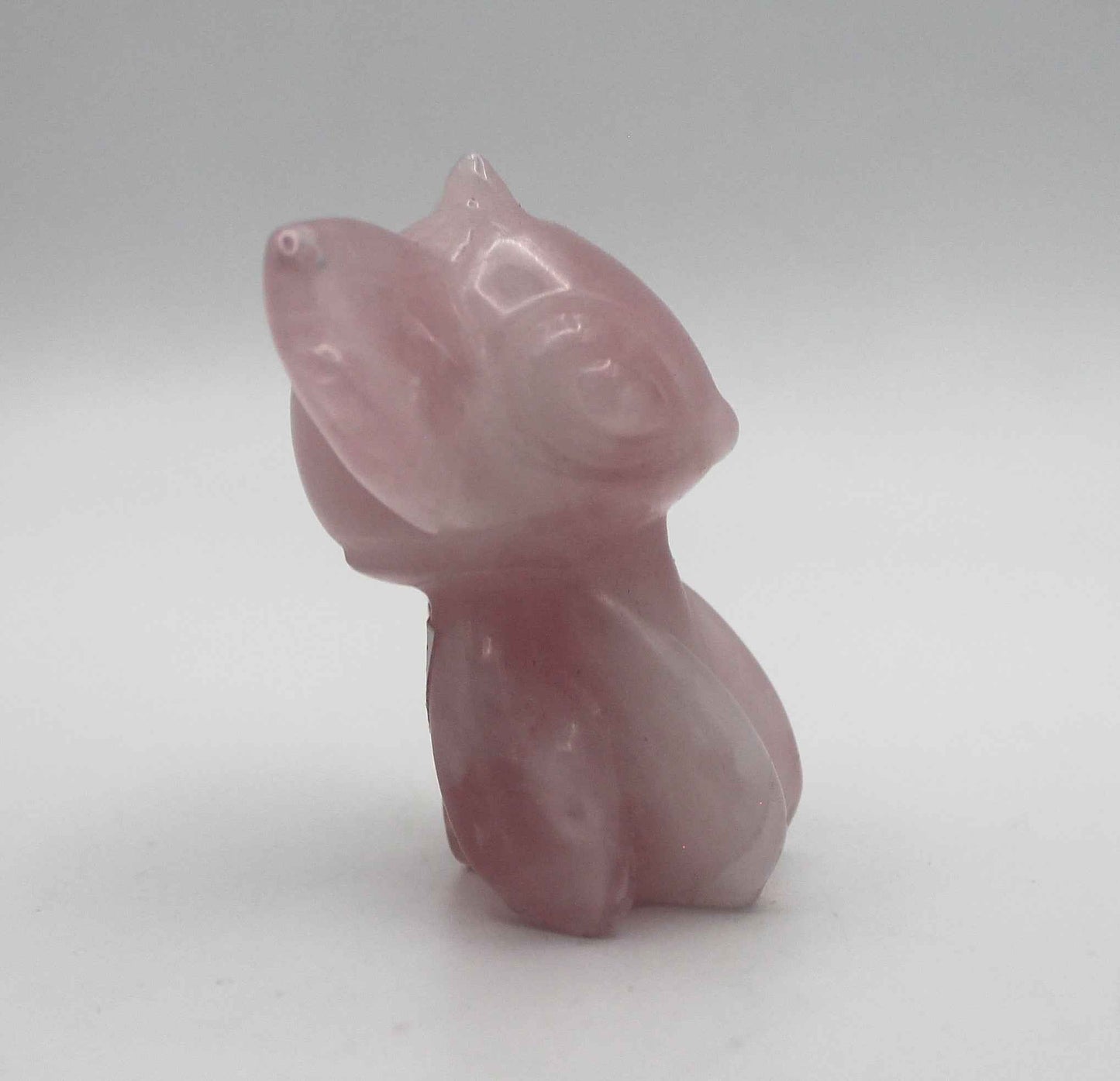 Rose Quartz Stitch Crystal Carving – Heart Healing Companion