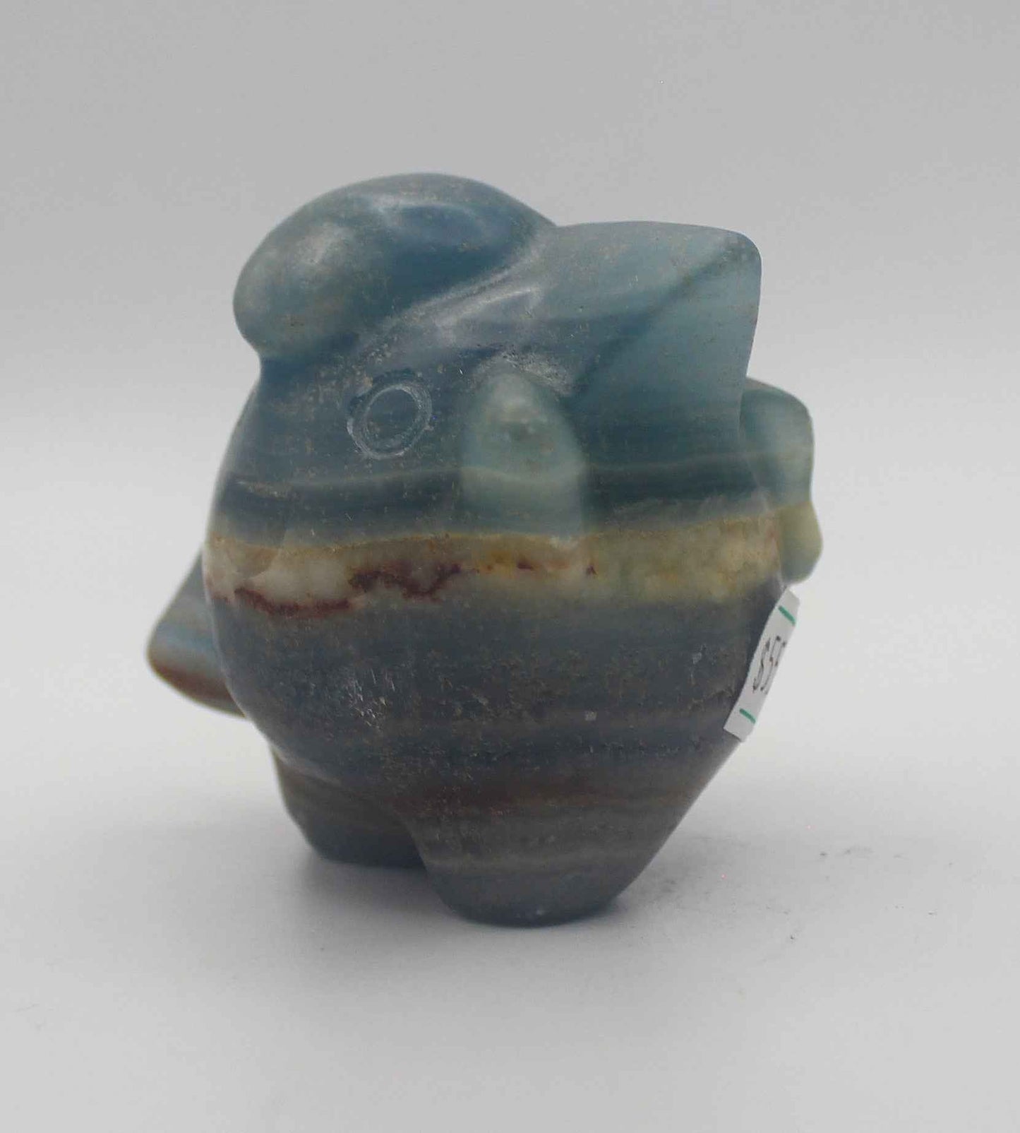 Blue Banded Calcite (Blue Onyx) Clefairy Crystal Carving – Calming & Collectible
