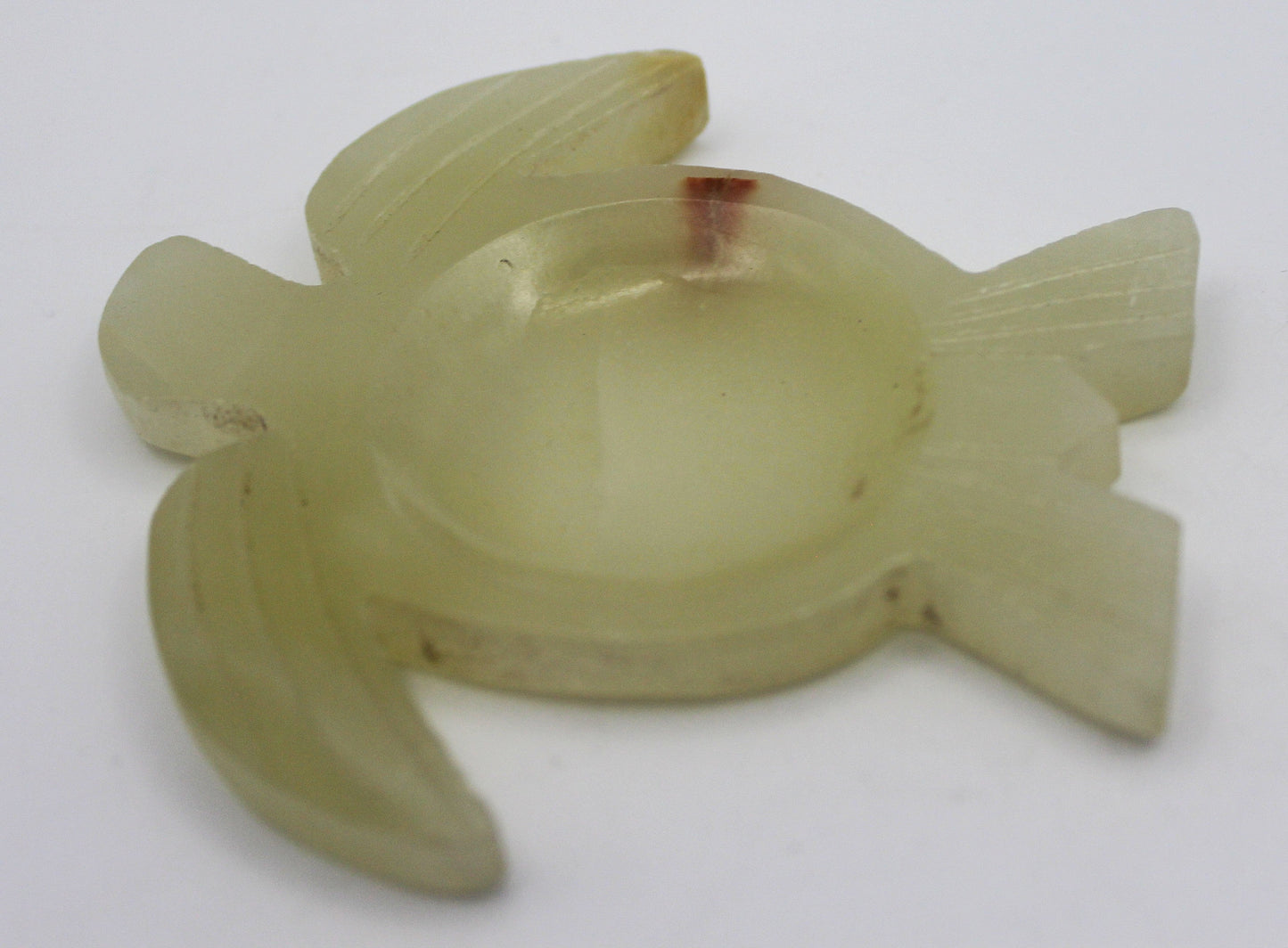 Green Banded Calcite Turtle Dish – Heart-Centered Calm & Functional Crystal Decor