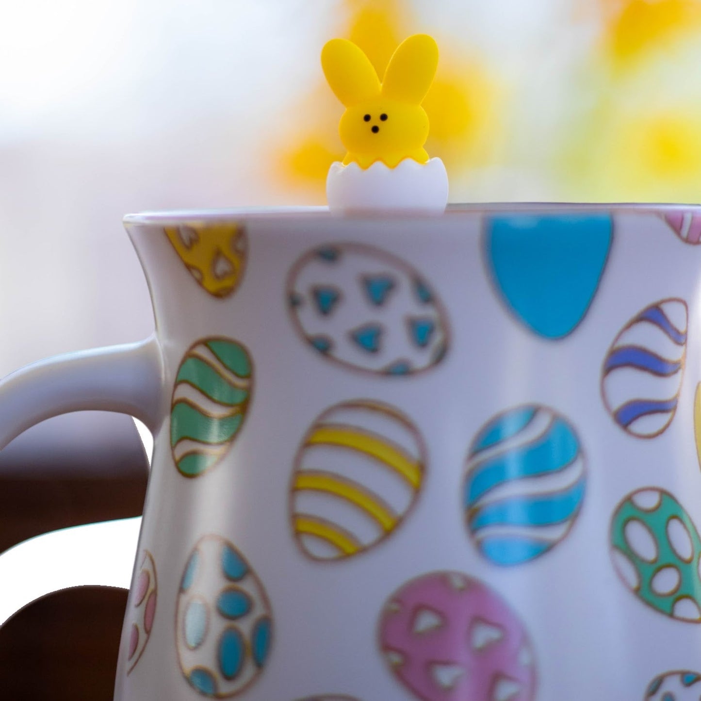 Floating Yellow Peep Easter Tea Infuser - Cute Animal Tea Infuser for Loose Leaf Tea