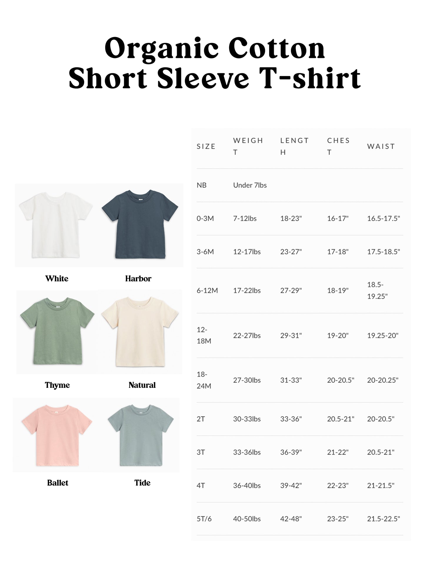 Big Sister Organic Cotton Kids T-Shirt – Baby & Youth Matching Family Announcement Tee