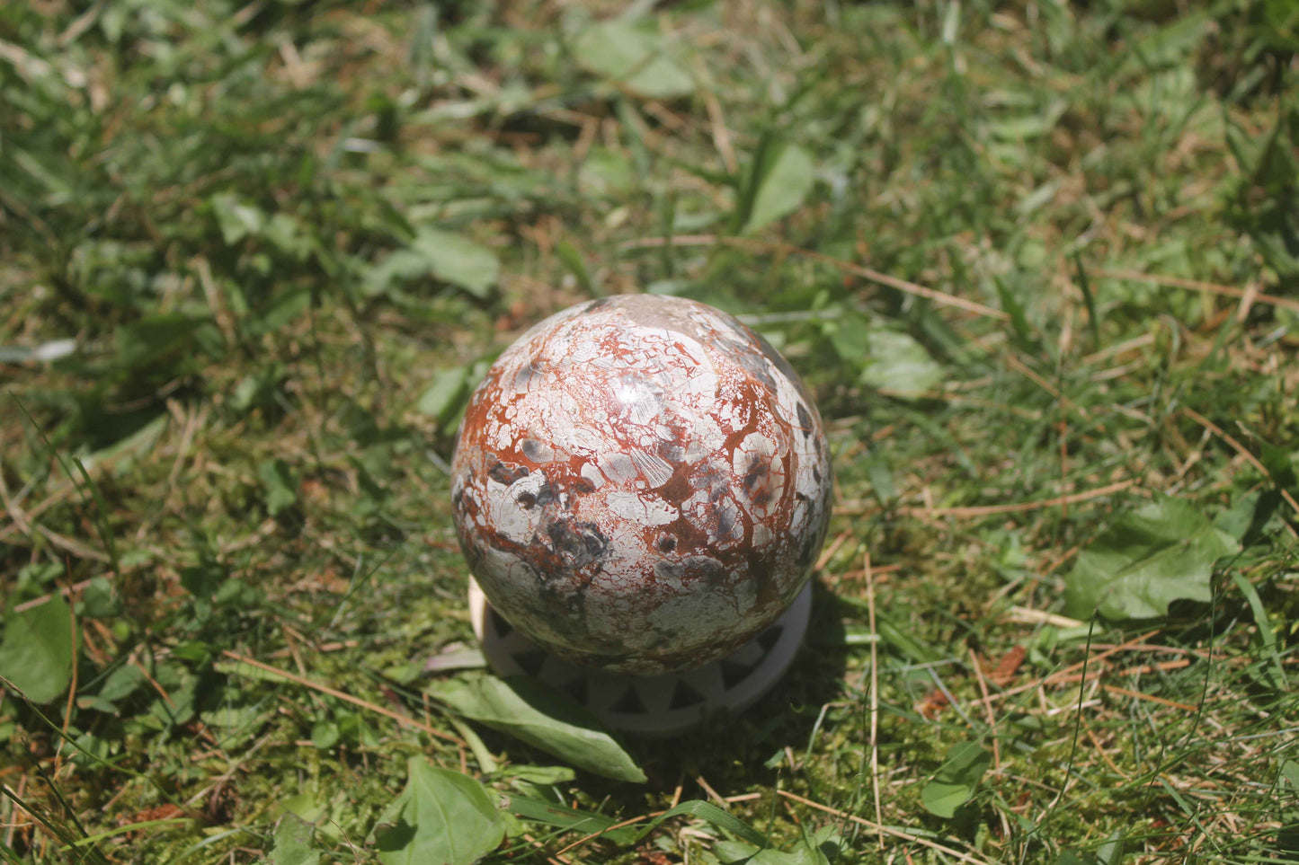 Money Agate Sphere – Abundance, Stability & Prosperity Energy Crystal Ball