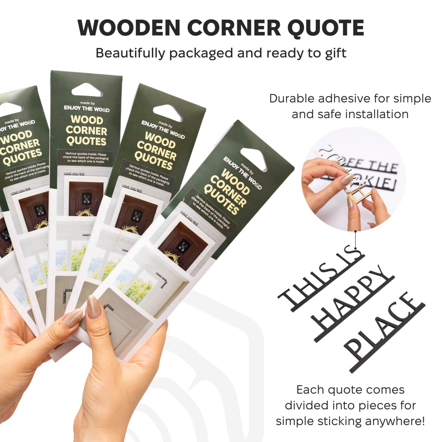 Wooden Corner Quote – Be Kind Today