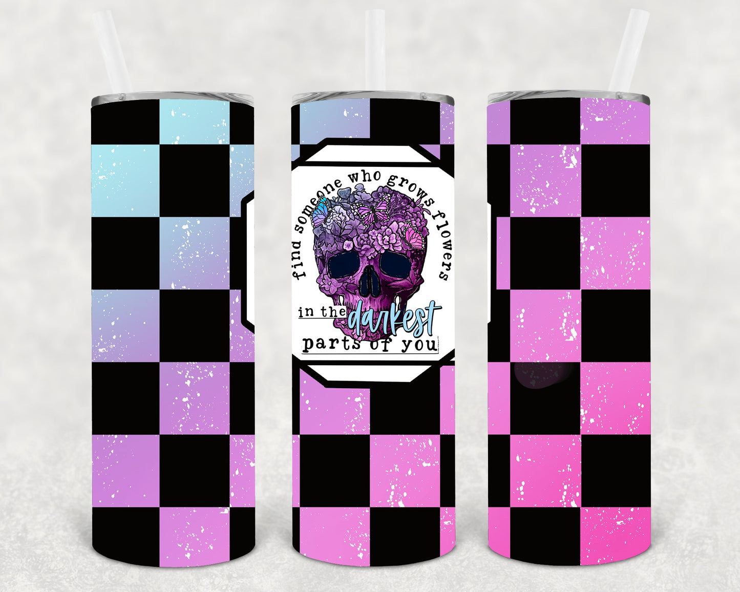Find Someone Who Grows Flowers 20 oz Skinny Tumbler