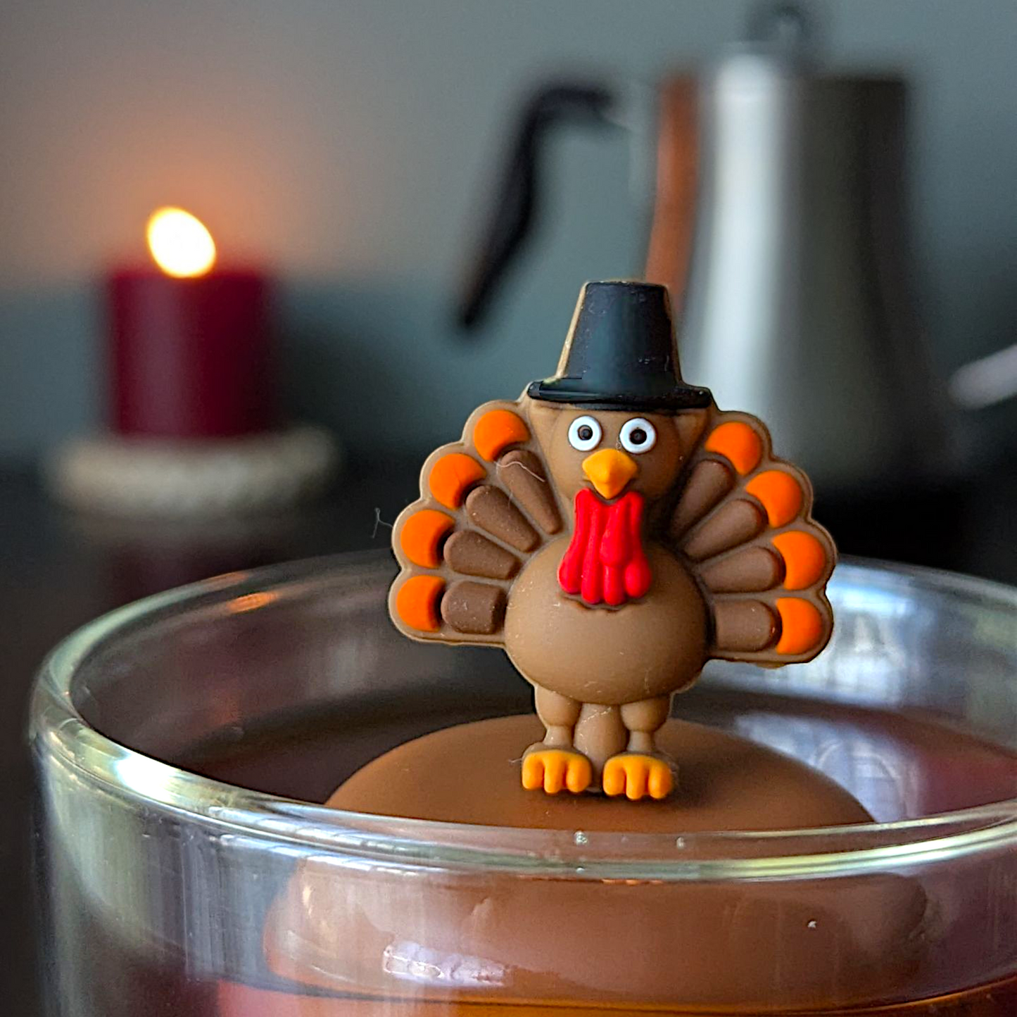 Floating Thanksgiving Turkey Tea Infuser - Cute Animal Tea Infuser for Loose Leaf Tea