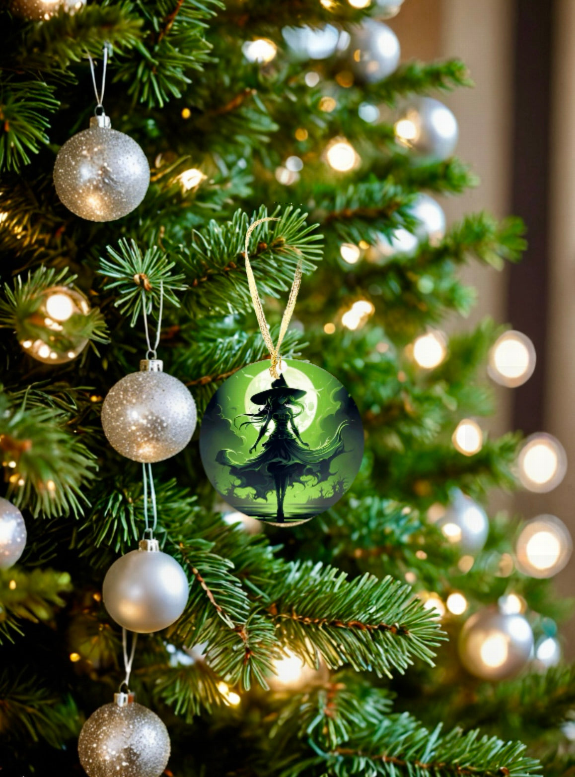 Wicked Witch Ceramic Tree Ornament