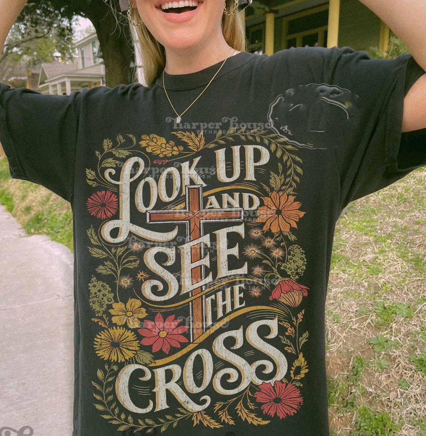 Look Up and See the Cross Graphic Tee