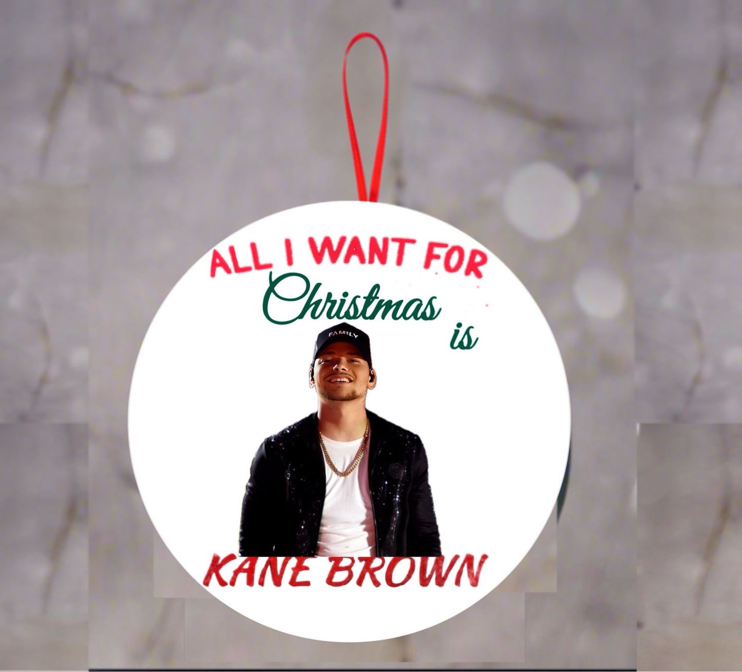 All I Want For Christmas Is KB Ceramic Tree Ornament