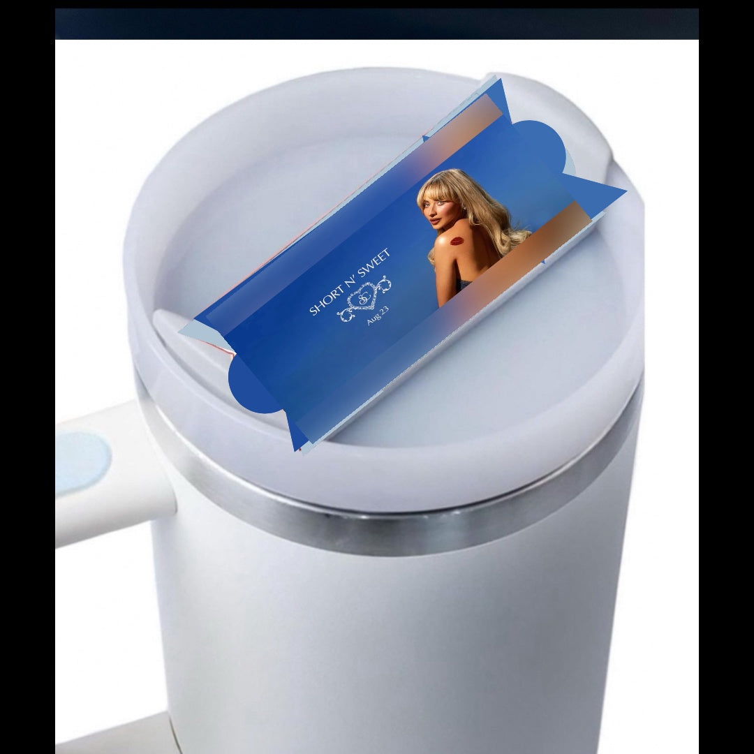 Sabrina Carpenter Short & Sweet Stanley Lid Plate/Topper