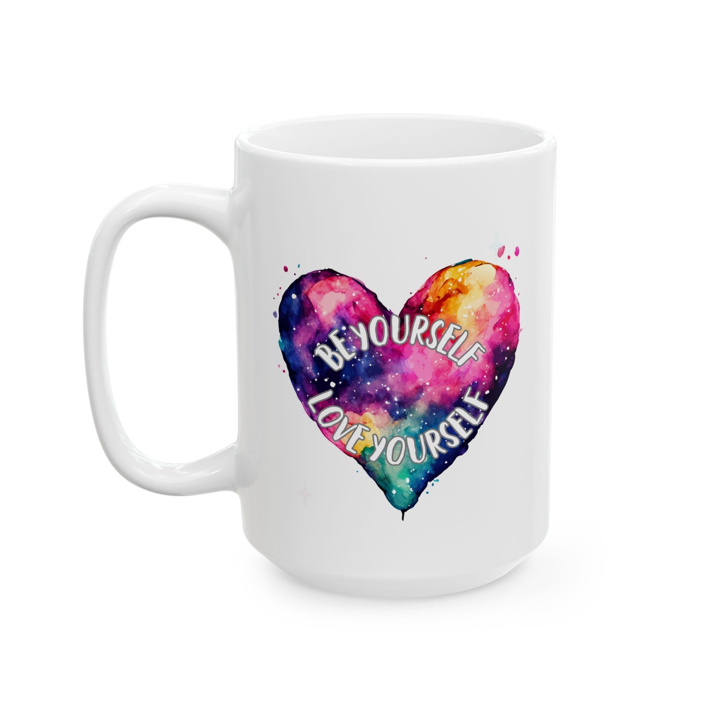 Be Yourself Love Yourself Inspirational Ceramic Mug, 11oz and 15oz Coffee Cup for Motivation, Great Gift for Friends, Birthday, Self-Care, Office Decor, [...]