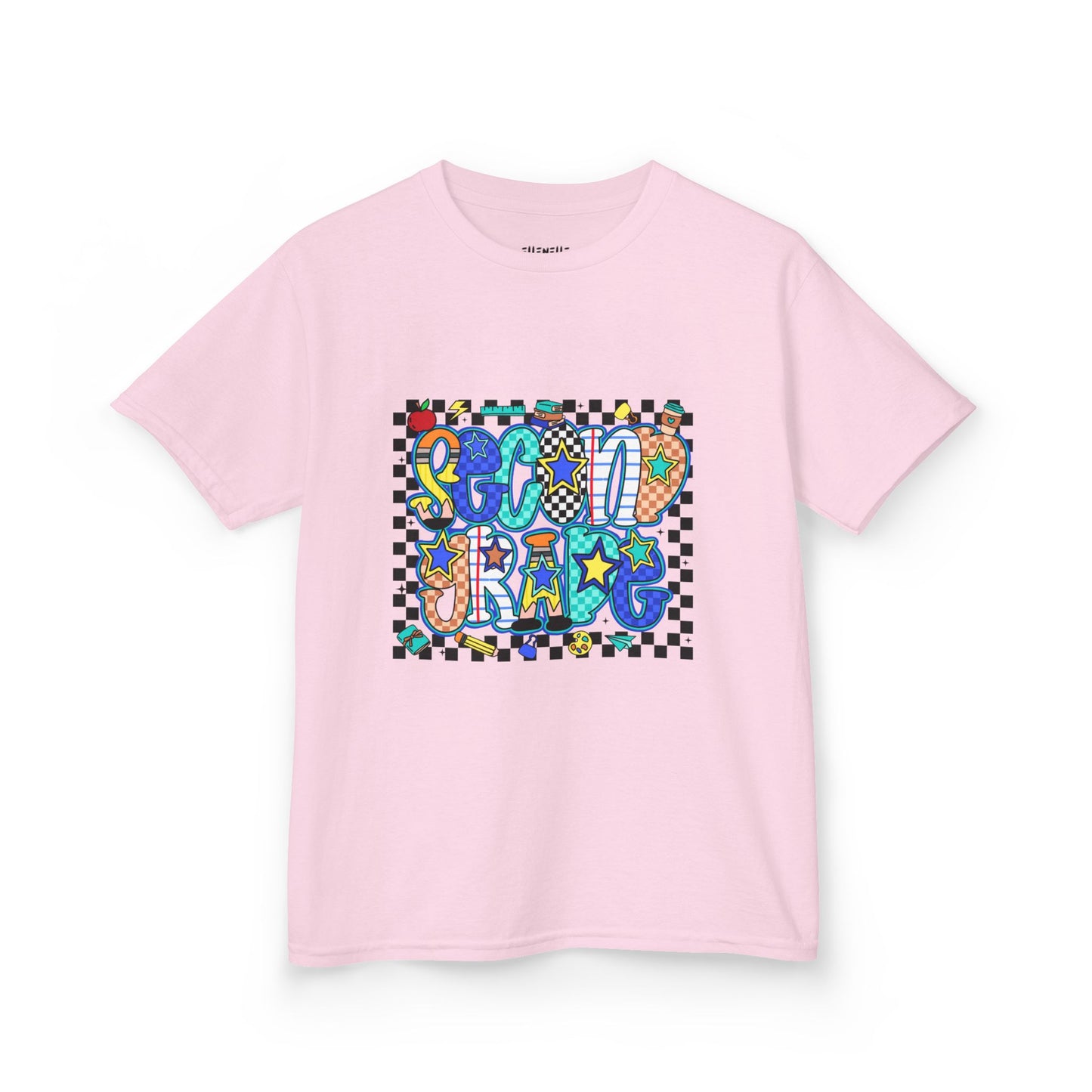 Second Grade T‑Shirt — Checkerboard Back-to-School Tee