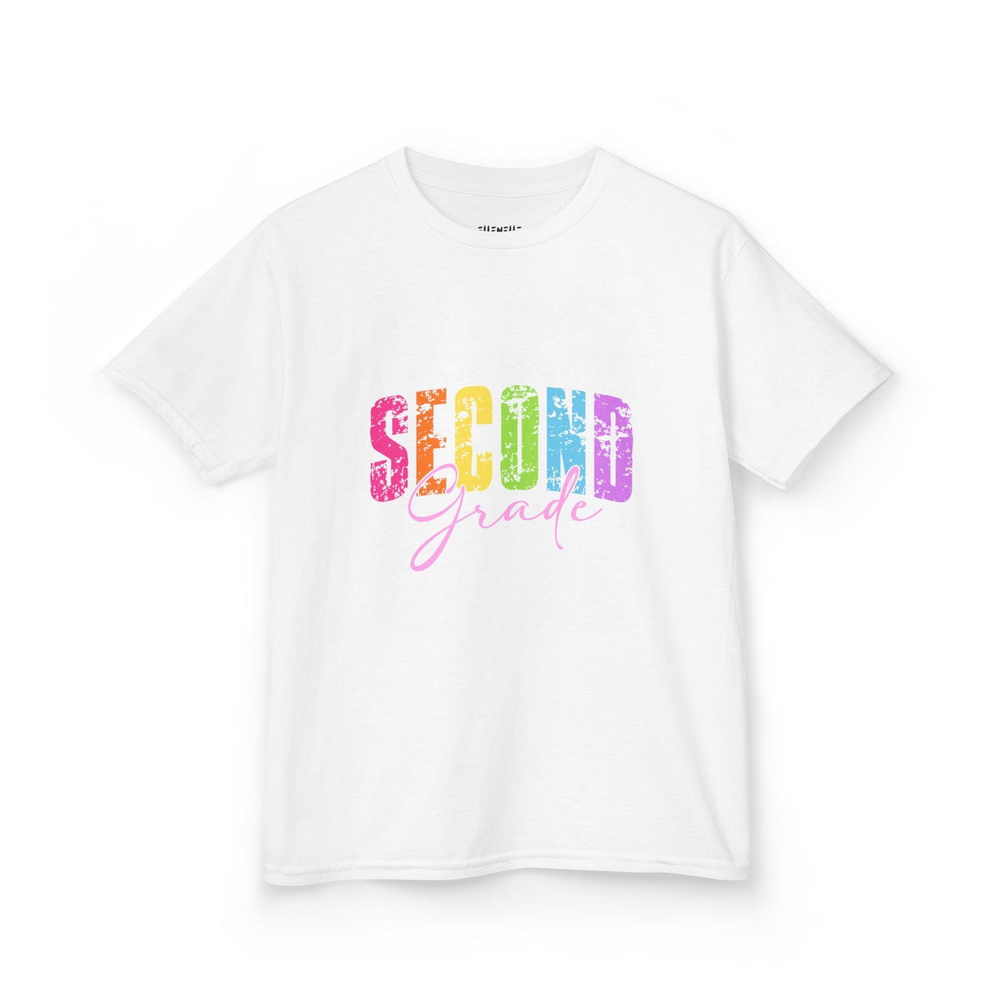 Distressed Second Grade T‑Shirt — Bright Back-to-School Tee