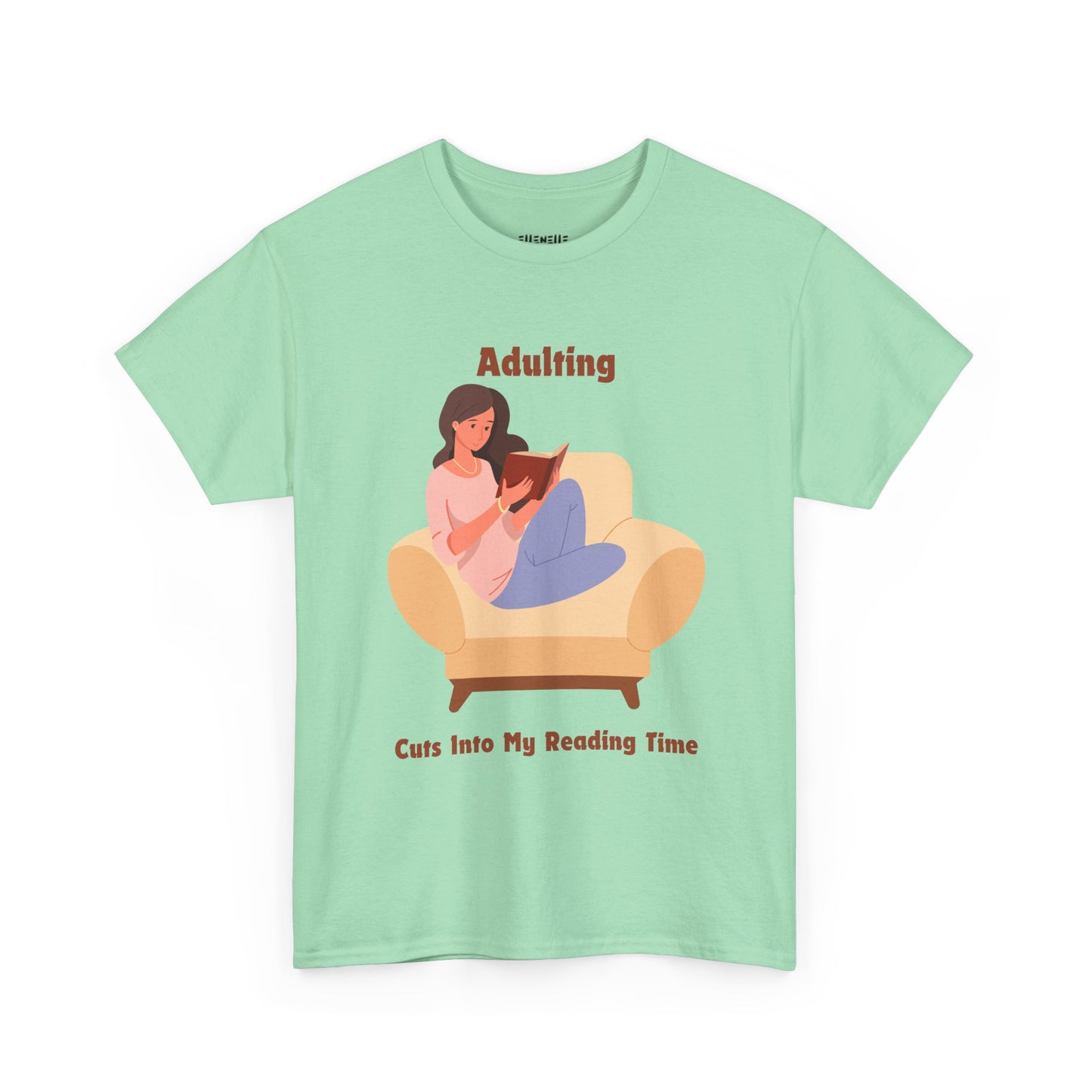 Adulting Cuts into My Reading Time T-Shirt, Unisex Tee