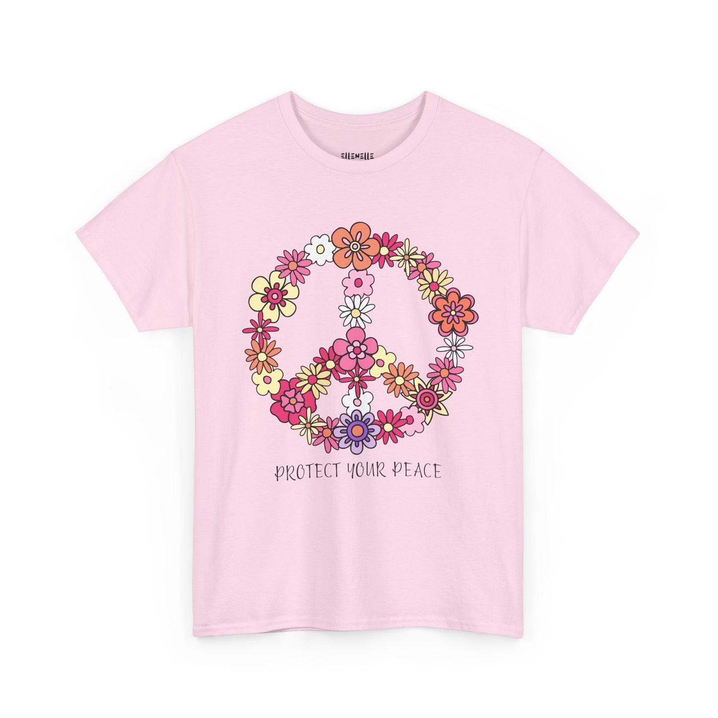 Protect Your Peace Empowering Unisex Heavy Cotton Tee, Self-Love T-Shirt, Affirmation Apparel, Gift for Friends, Motivational Clothing