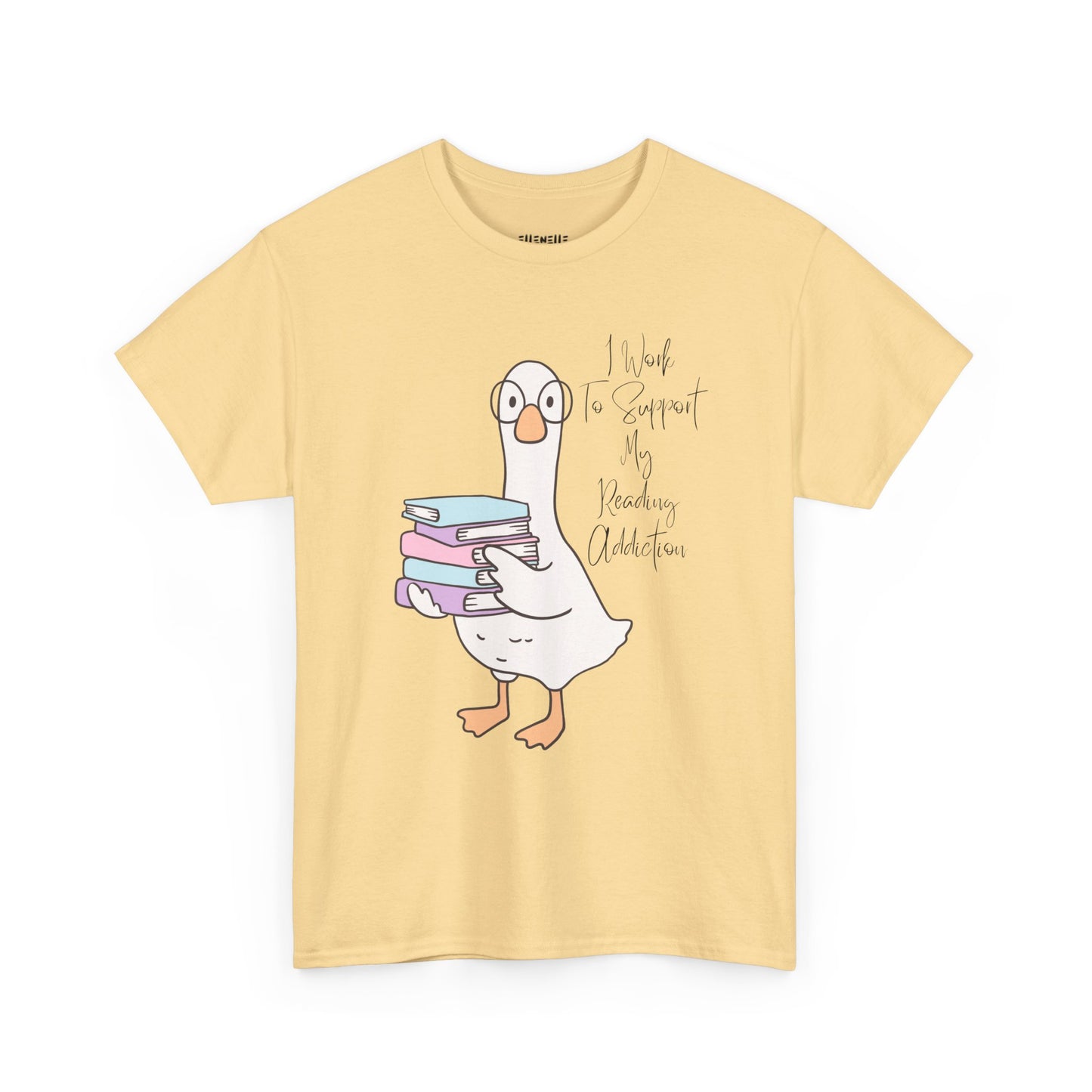 I Work to Support My Reading Addiction T-Shirt, Unisex Tee