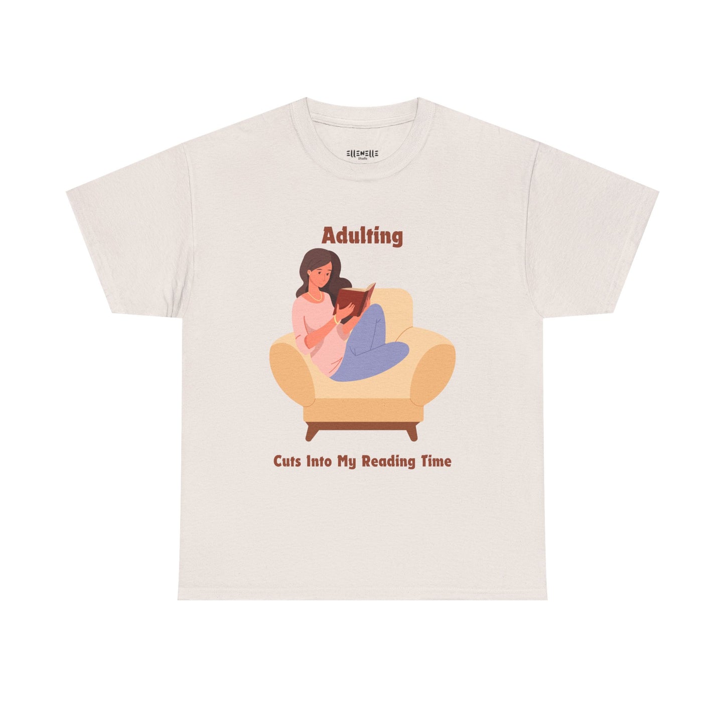Adulting Cuts into My Reading Time T-Shirt, Unisex Tee