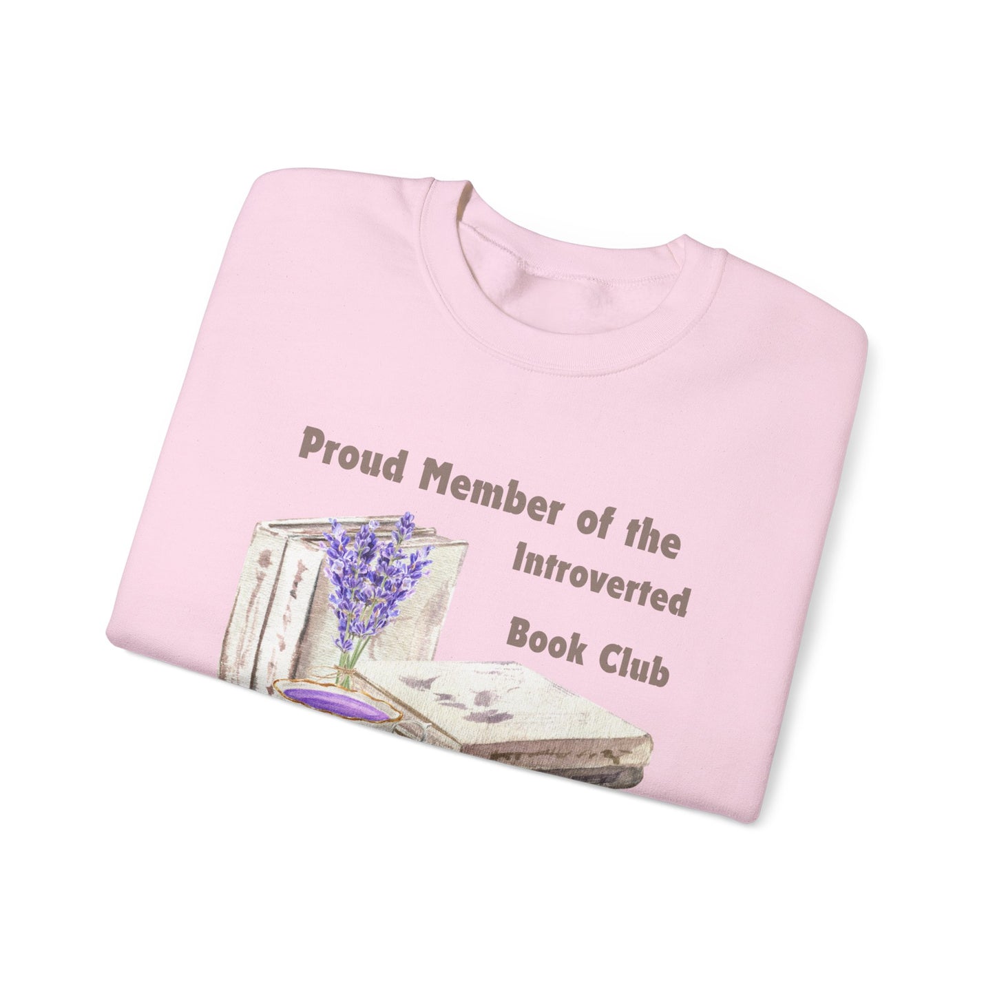 Introverted Book Club, Cozy Bibliophile Sweatshirt, Perfect Gift for Book Lovers, Literary Apparel, Cozy Reading Gift, Cute Bookworm Crewneck
