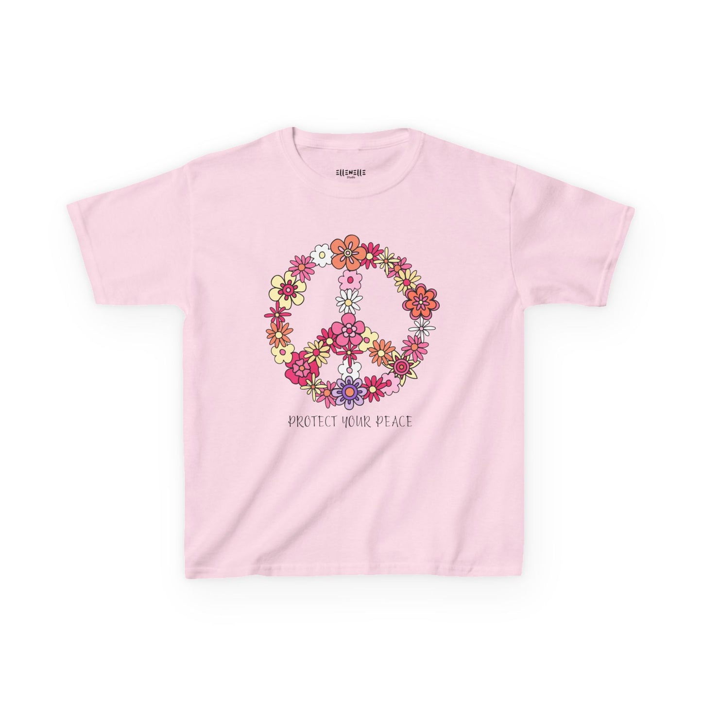Protect Your Peace Motivational Kids T-Shirt, Positive Affirmation Shirt, Gift for Children, Encouraging Apparel
