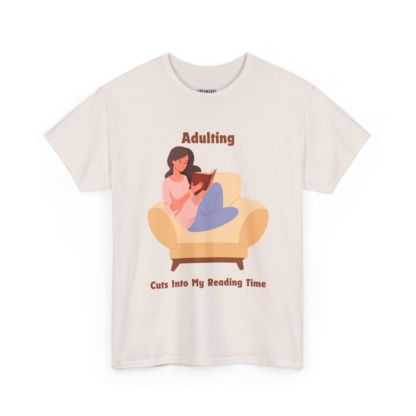 Adulting Cuts into My Reading Time T-Shirt, Unisex Tee