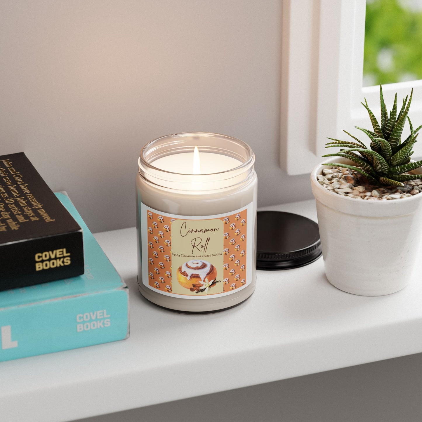 Cinnamon Roll Scented Soy Candle, 9oz
