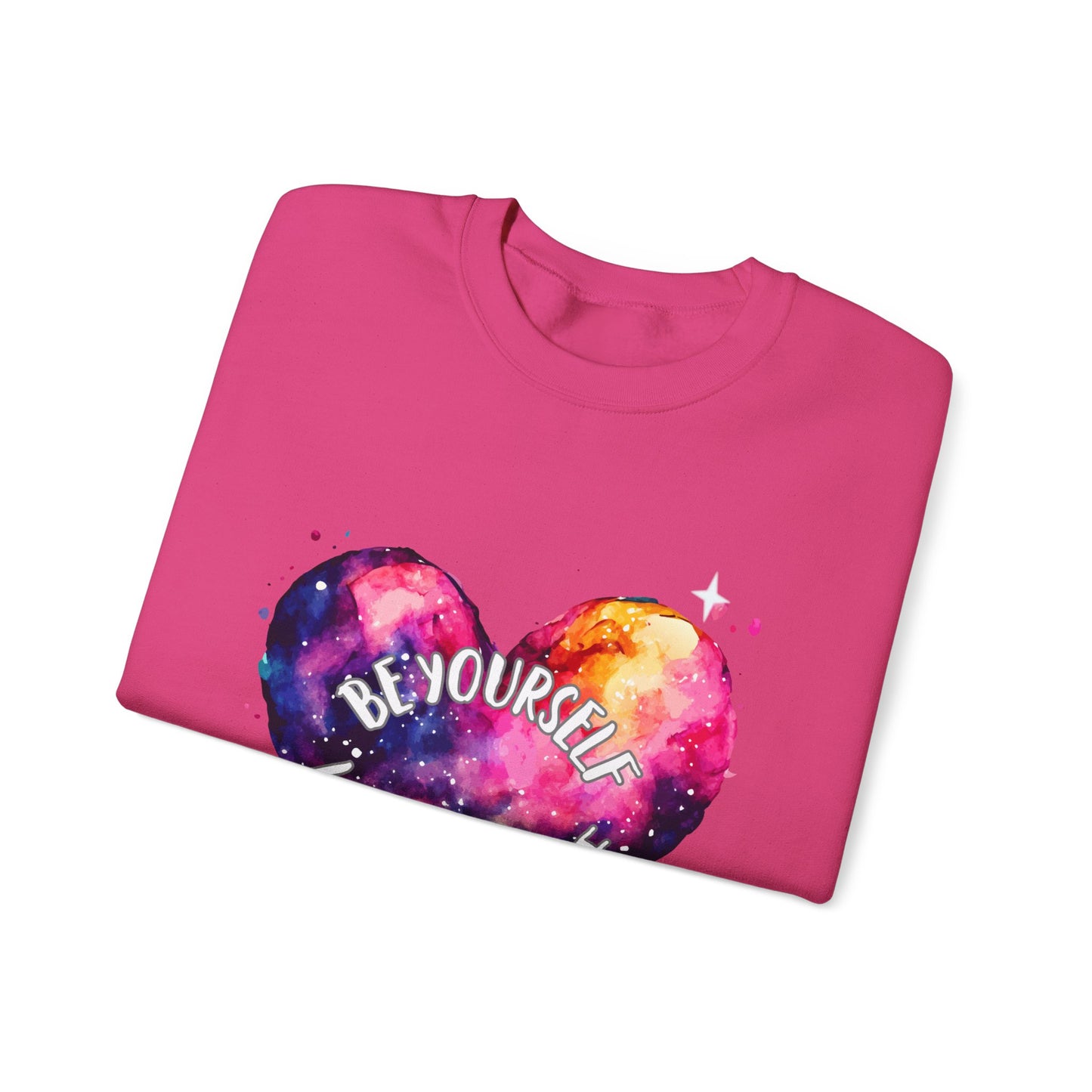 Be Yourself Love Yourself Empowering Unisex Crewneck Sweatshirt, Affirmation Apparel, Motivational Gift, Cozy Self-Care Clothing, Inspirational Wear