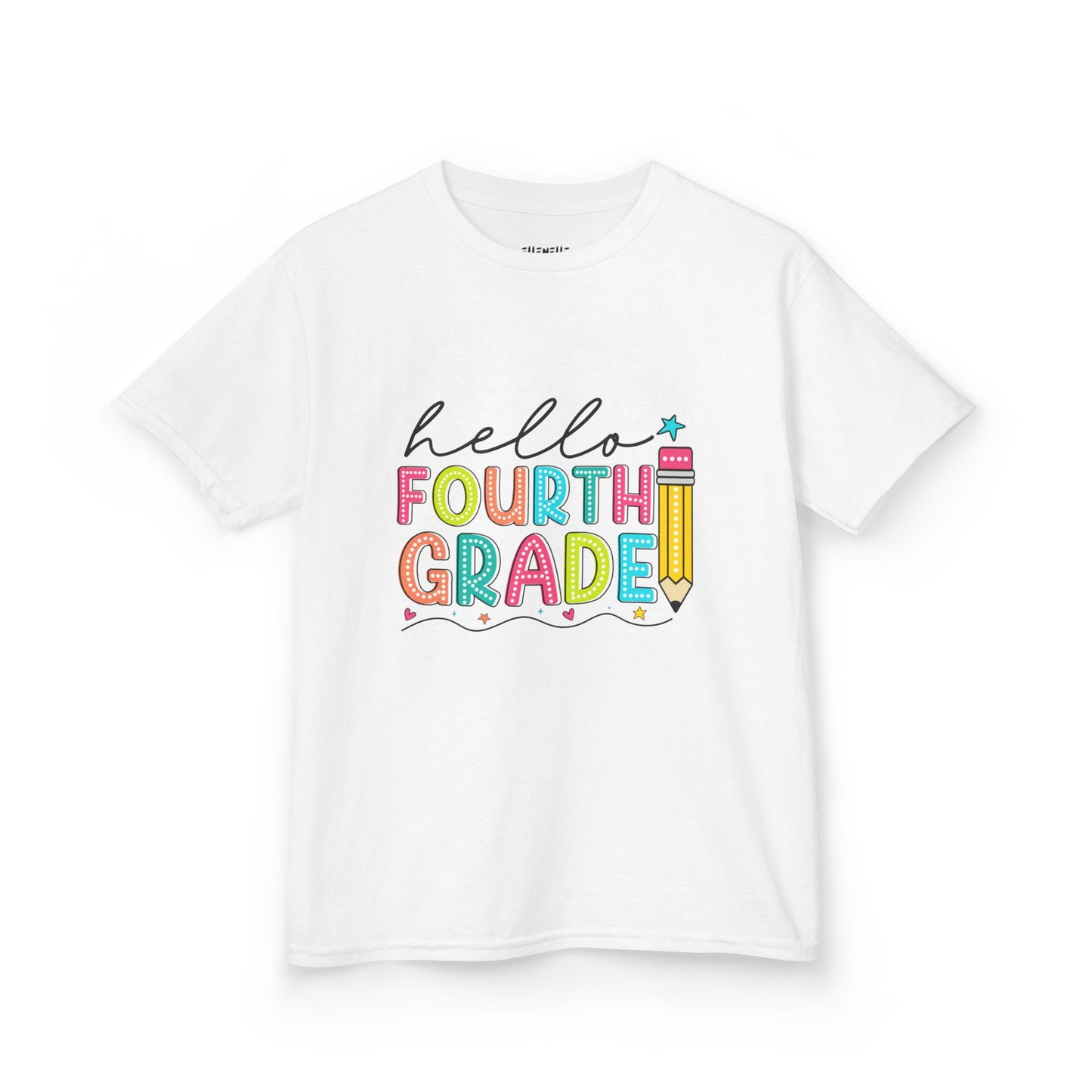 Hello Fourth Grade T‑Shirt — Bright Back-to-School Tee