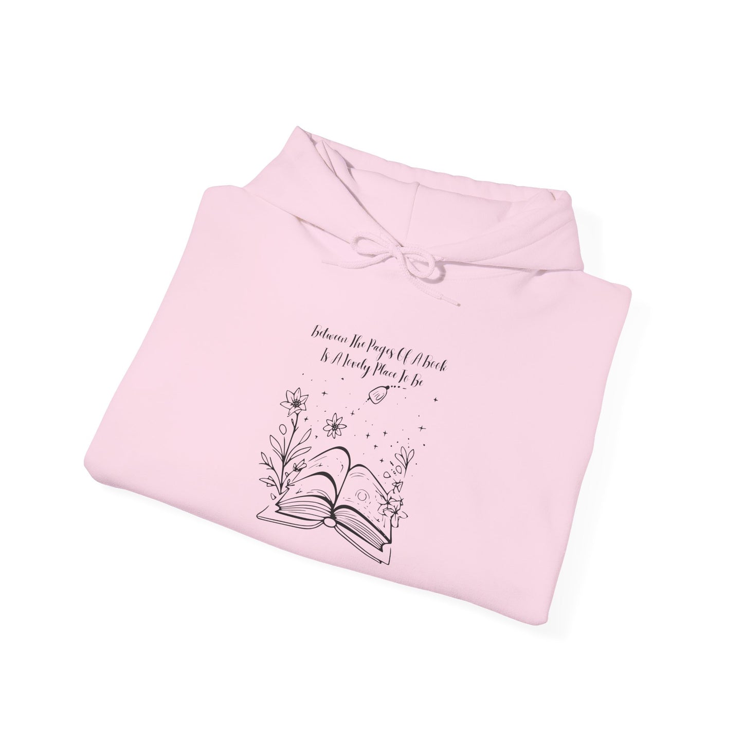 Between the Pages of a Book... Unisex Hooded Sweatshirt with Library Design, Cozy Literature Hoodie for Book Lovers, Perfect Gift for Readers, Literary [...]