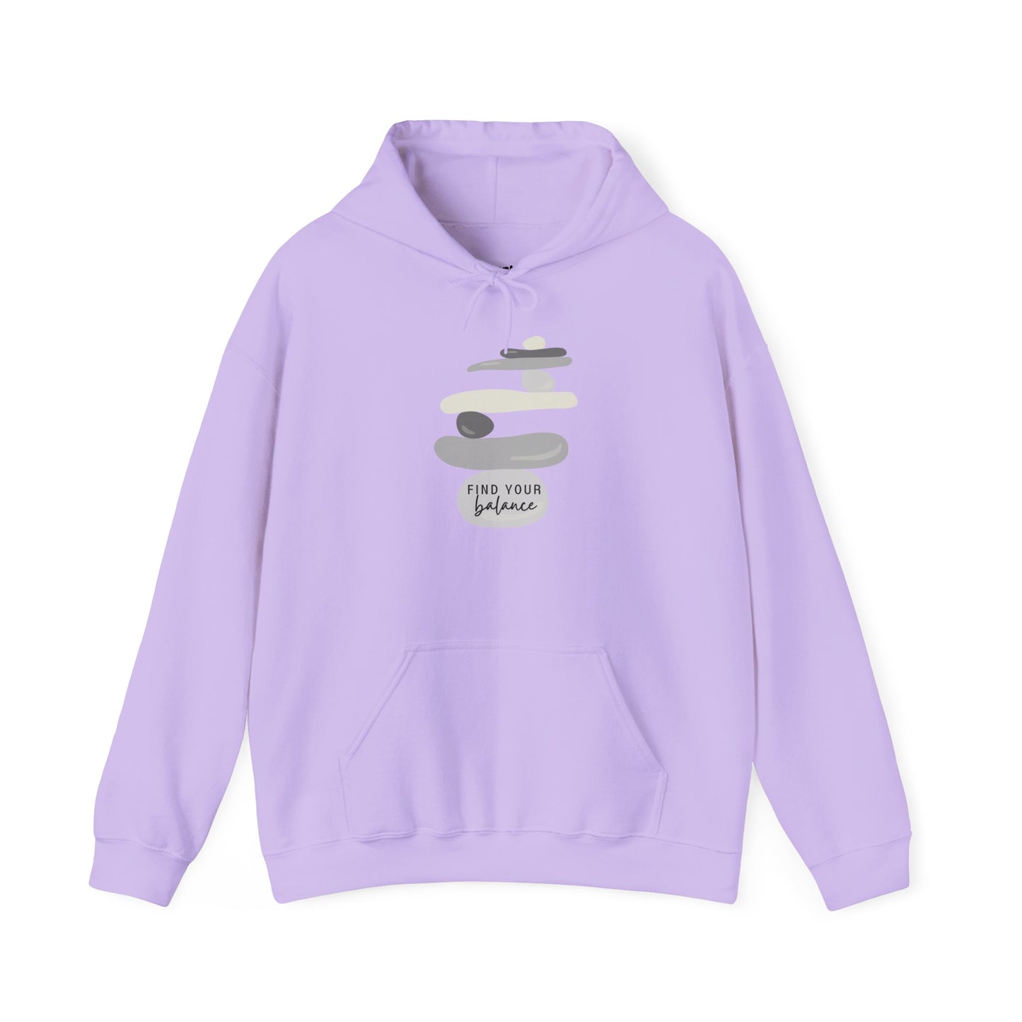 Find Your Balance Motivational Hoodie, Unisex Sweatshirt, Casual Comfort Wear, Gift for Teens, Inspirational Clothing, Everyday Hoodie