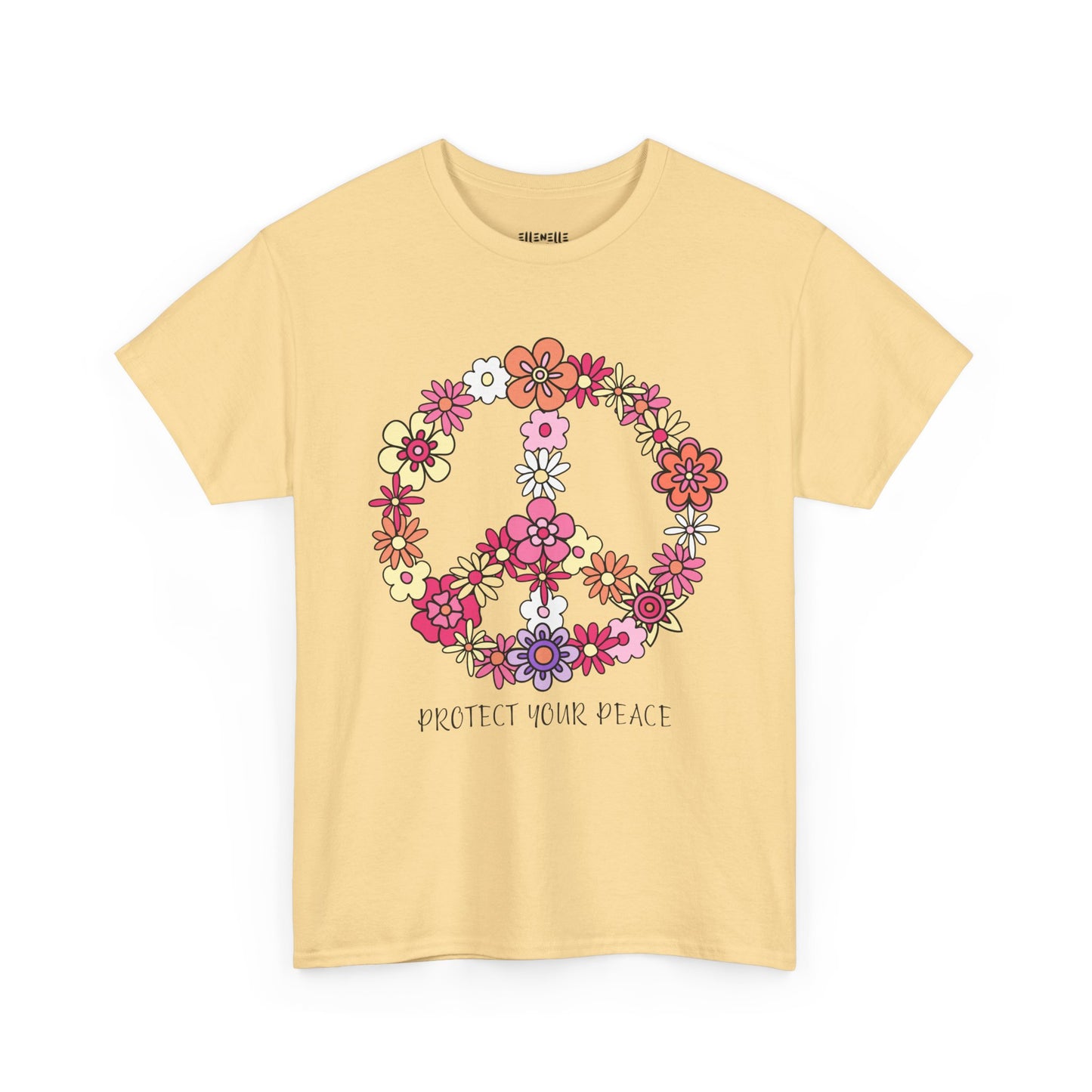 Protect Your Peace Empowering Unisex Heavy Cotton Tee, Self-Love T-Shirt, Affirmation Apparel, Gift for Friends, Motivational Clothing