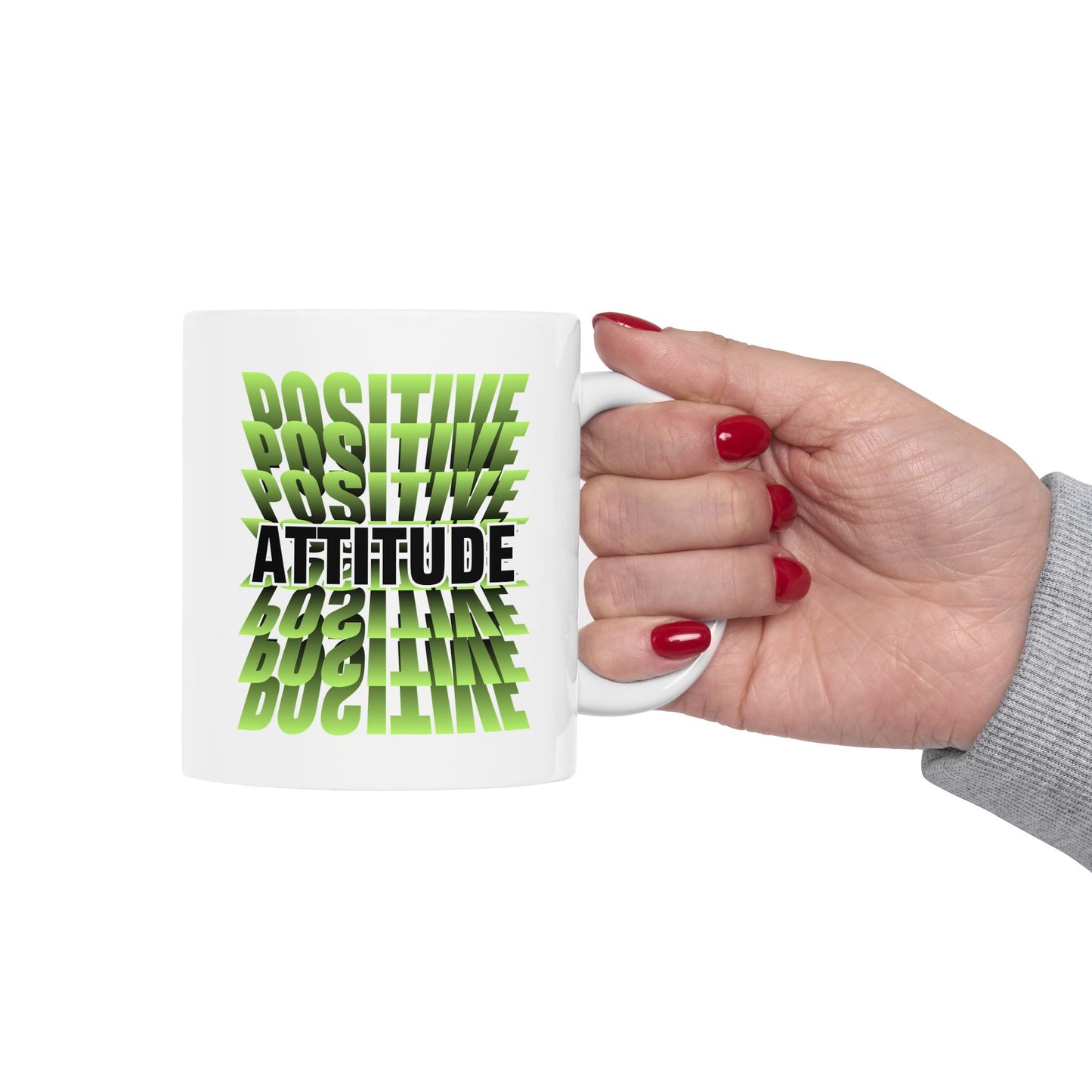 Positive Attitude Inspirational Ceramic Mug, 11oz and 15oz Coffee Cup for Motivation, Great Gift for Friends, Birthday, Self-Care, Office Decor, [...]