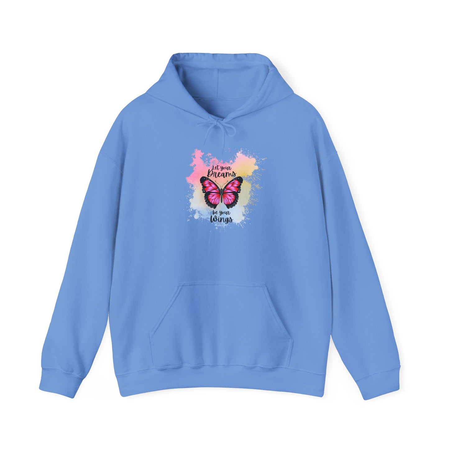 Let Your Dreams Be Your Wings Unisex Hooded Sweatshirt, Cozy Hoodie, Perfect Gift