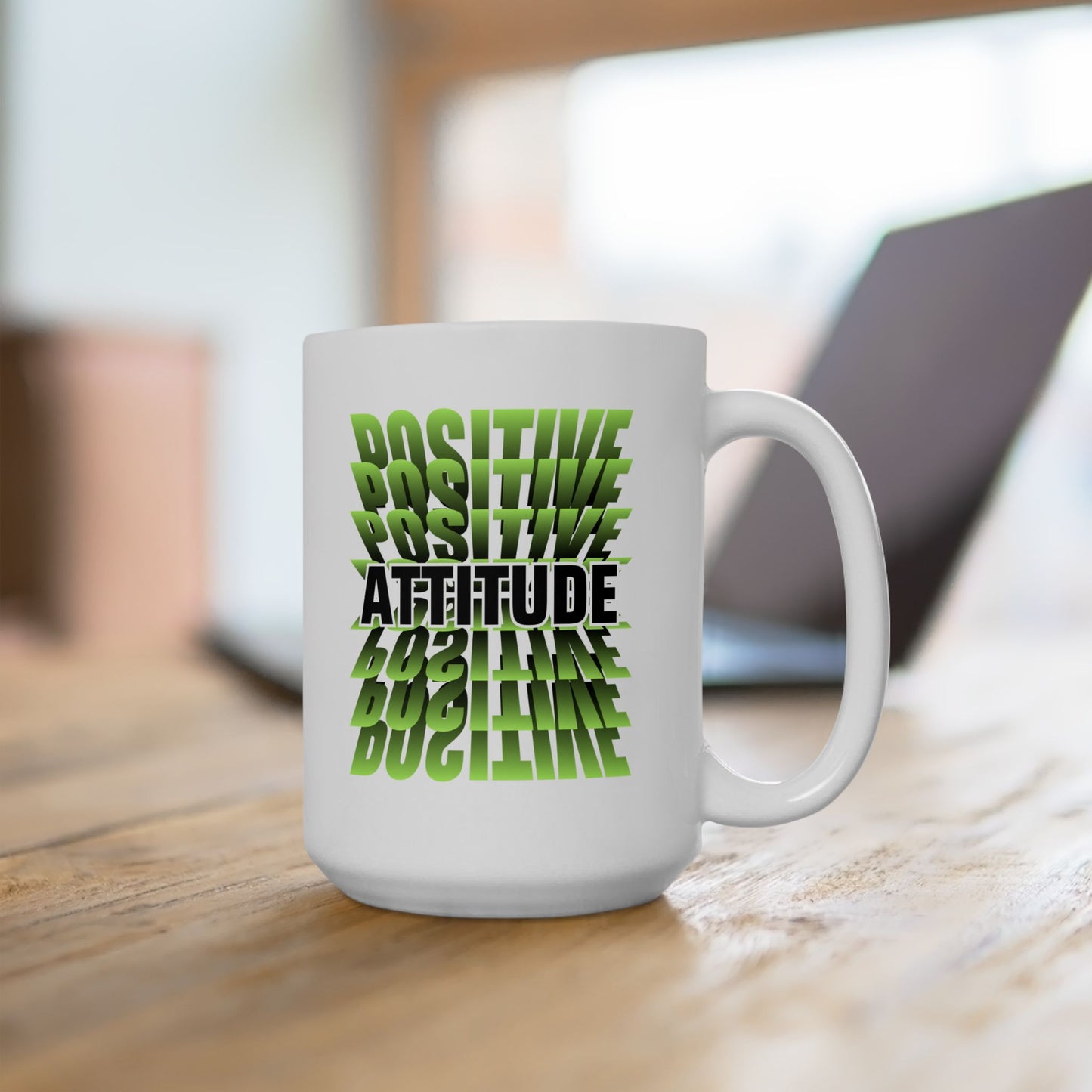 Positive Attitude Inspirational Ceramic Mug, 11oz and 15oz Coffee Cup for Motivation, Great Gift for Friends, Birthday, Self-Care, Office Decor, [...]