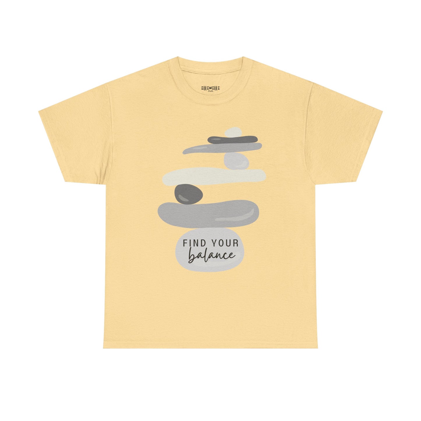 Find Your Balance Empowering Unisex Heavy Cotton Tee, Self-Love T-Shirt, Affirmation Apparel, Gift for Friends, Motivational Clothing