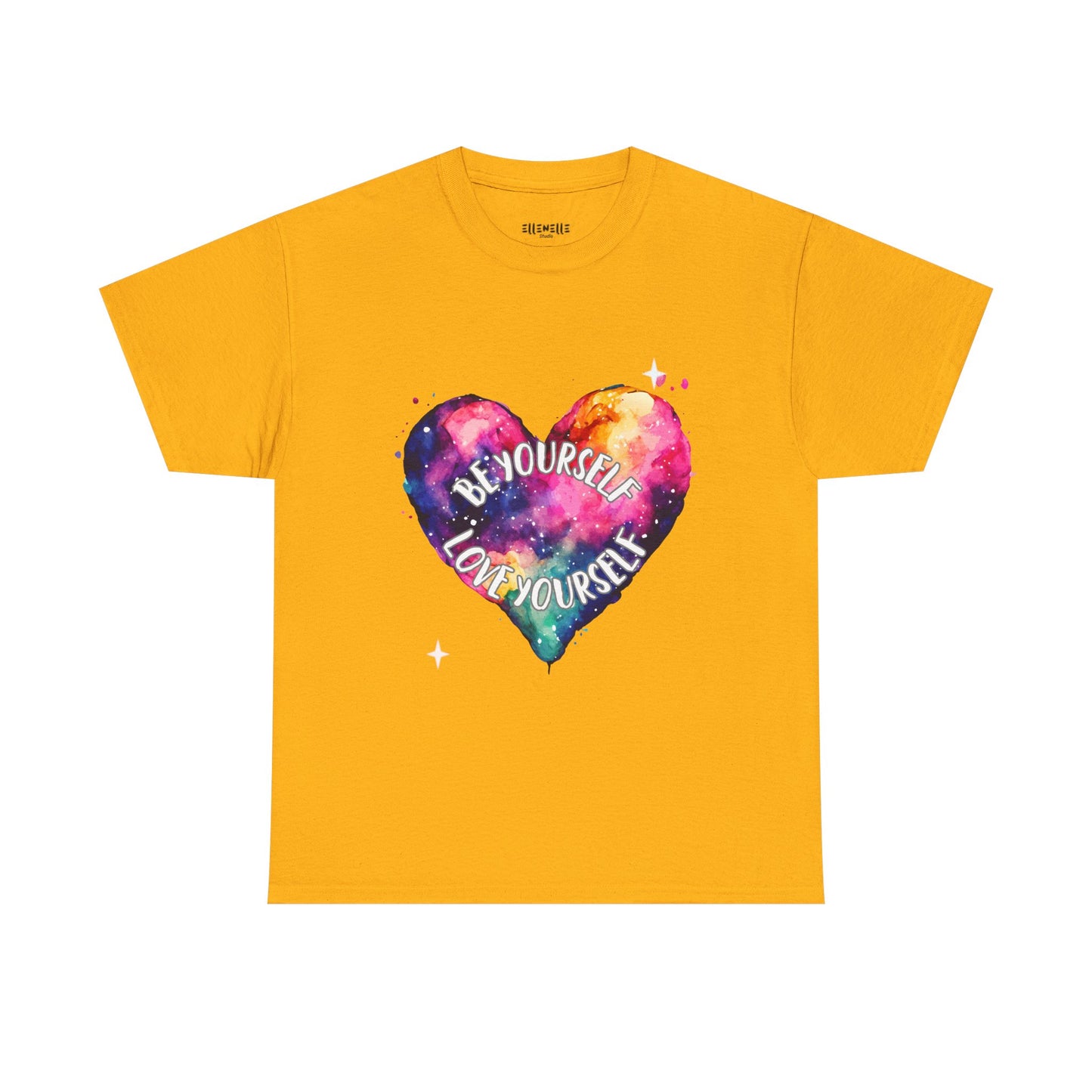 Be Yourself Love Yourself Empowering Unisex Heavy Cotton Tee, Self-Love T-Shirt, Affirmation Apparel, Gift for Friends, Motivational Clothing