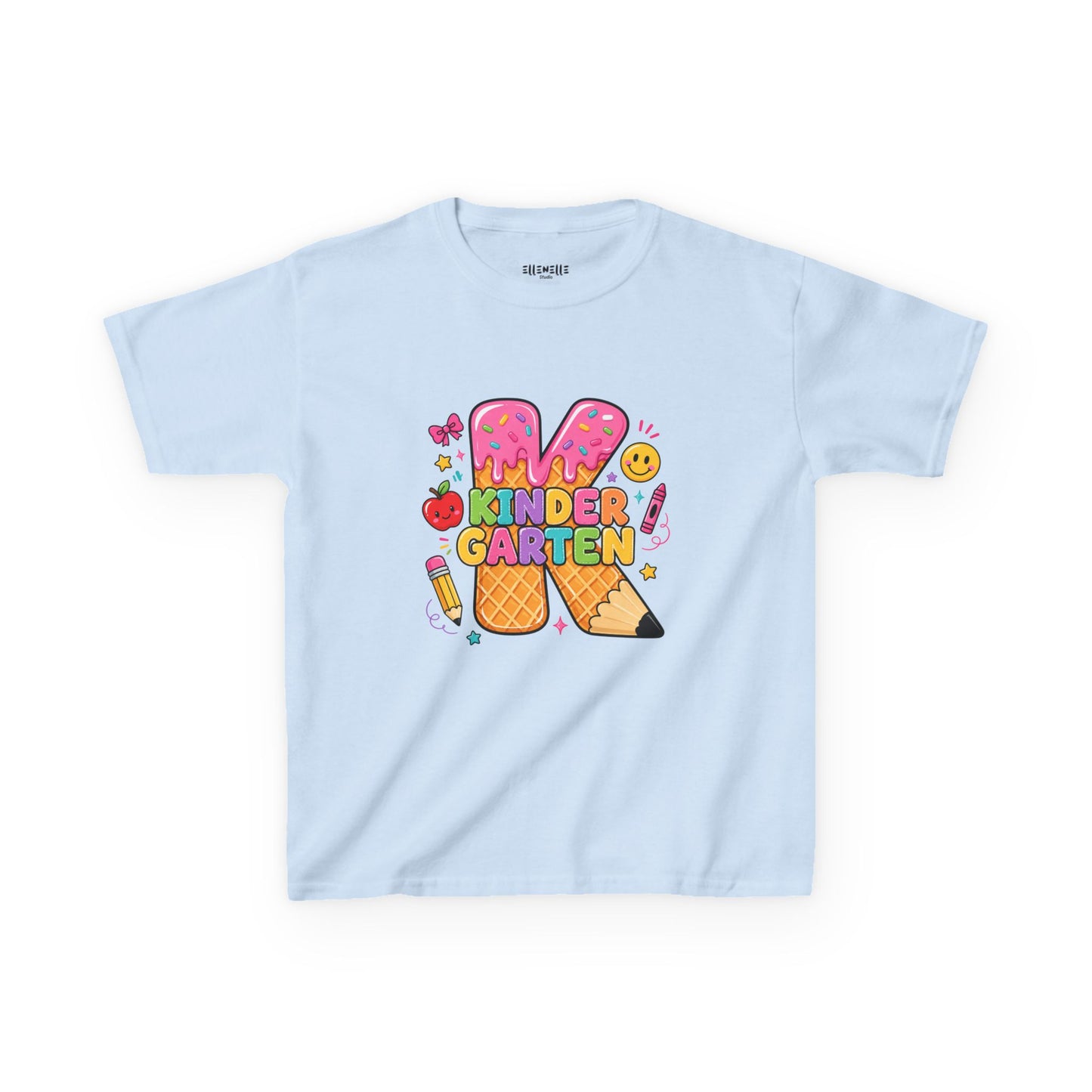 Kindergarten T‑Shirt — Cute Ice Cream Pencil Tee