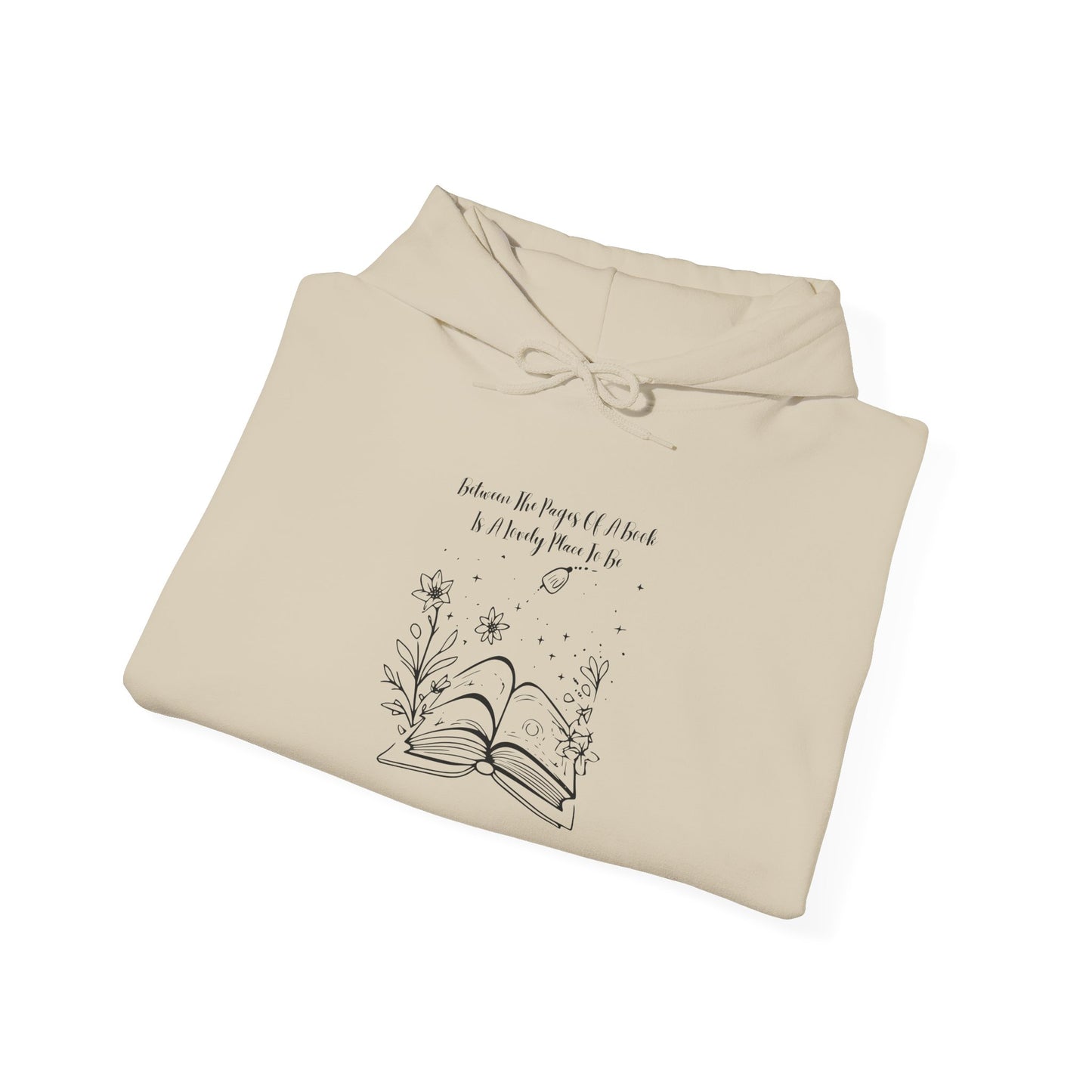Between the Pages of a Book... Unisex Hooded Sweatshirt with Library Design, Cozy Literature Hoodie for Book Lovers, Perfect Gift for Readers, Literary [...]