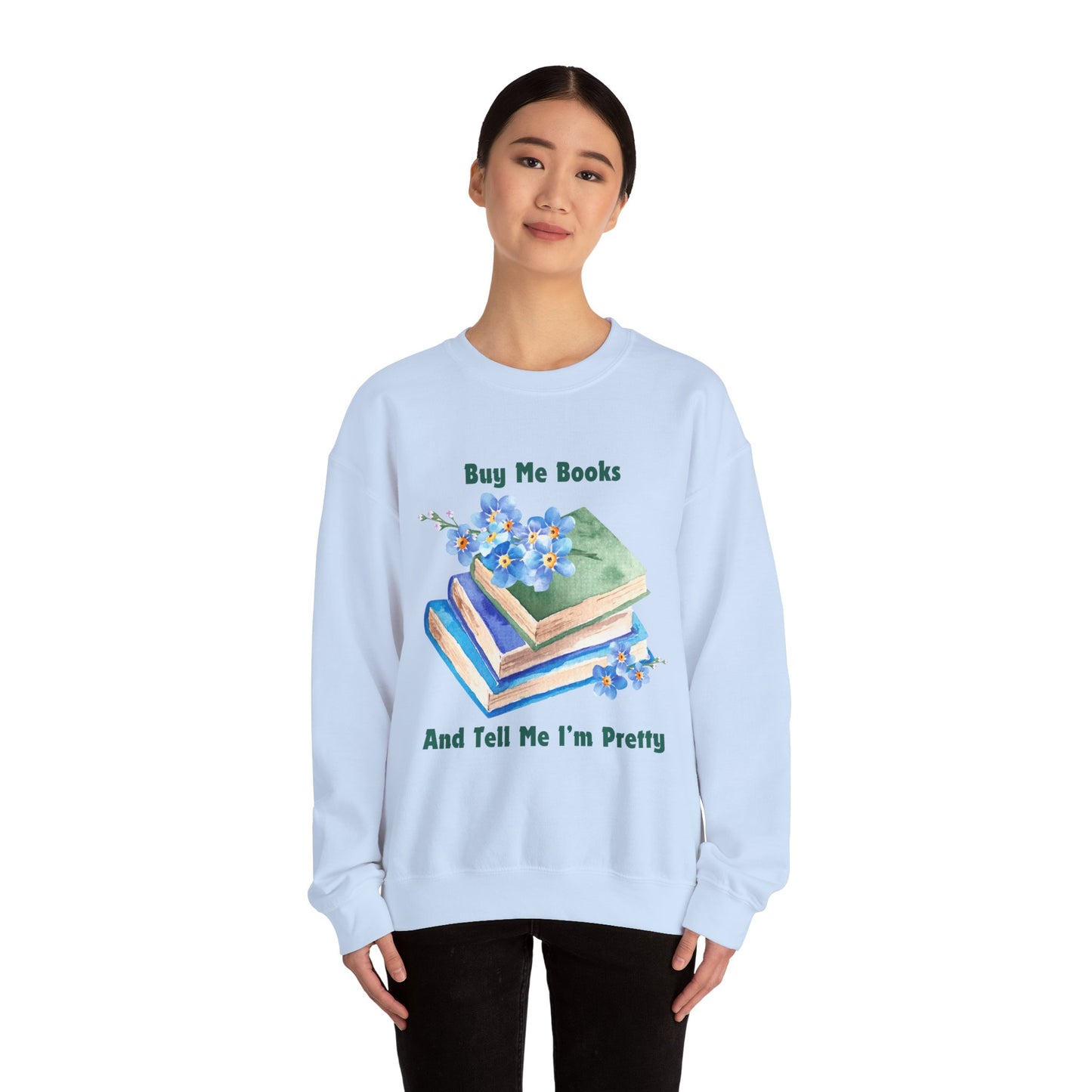 Buy Me Books, Cozy Bibliophile Sweatshirt, Perfect Gift for Book Lovers, Literary Apparel, Cozy Reading Gift, Cute Bookworm Crewneck