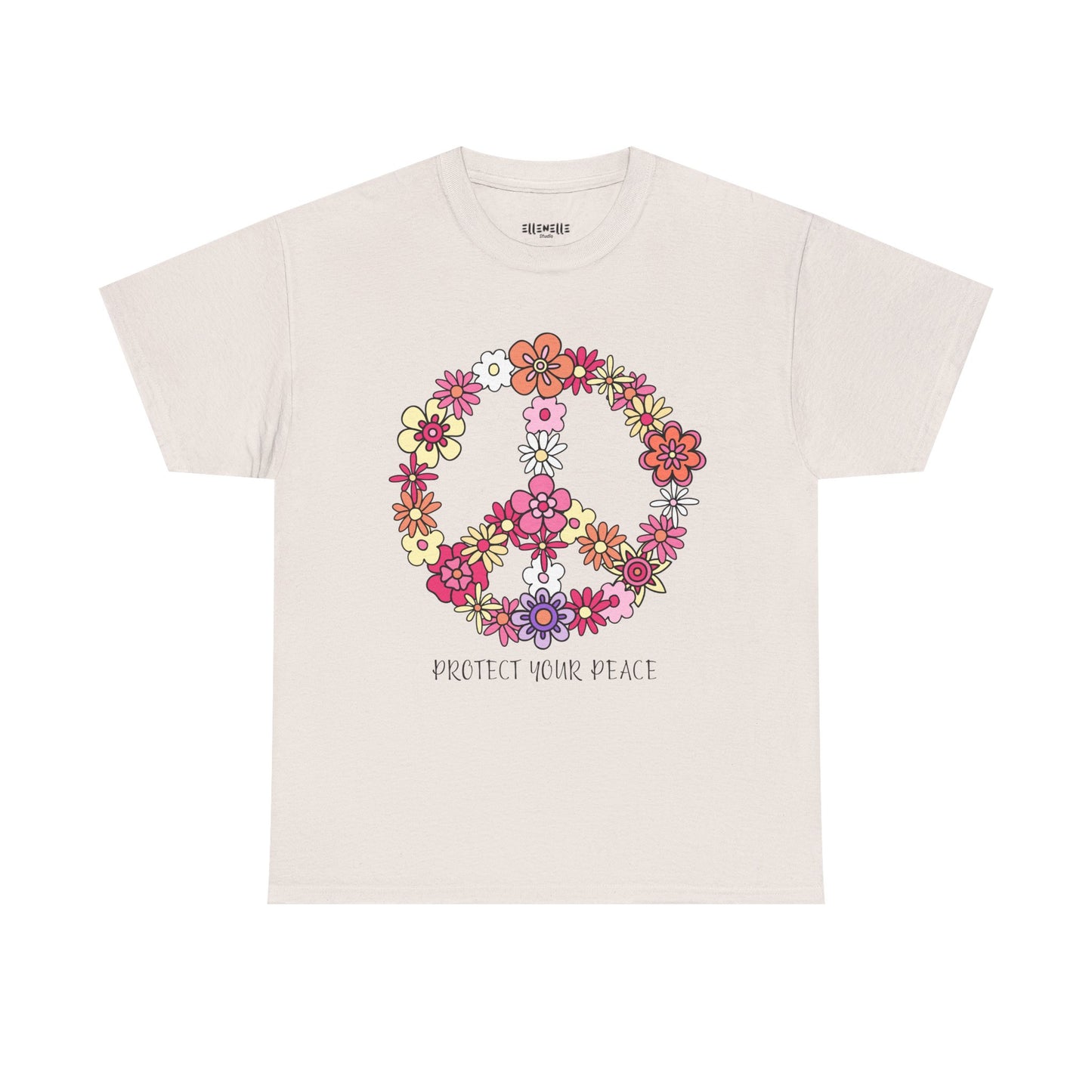 Protect Your Peace Empowering Unisex Heavy Cotton Tee, Self-Love T-Shirt, Affirmation Apparel, Gift for Friends, Motivational Clothing
