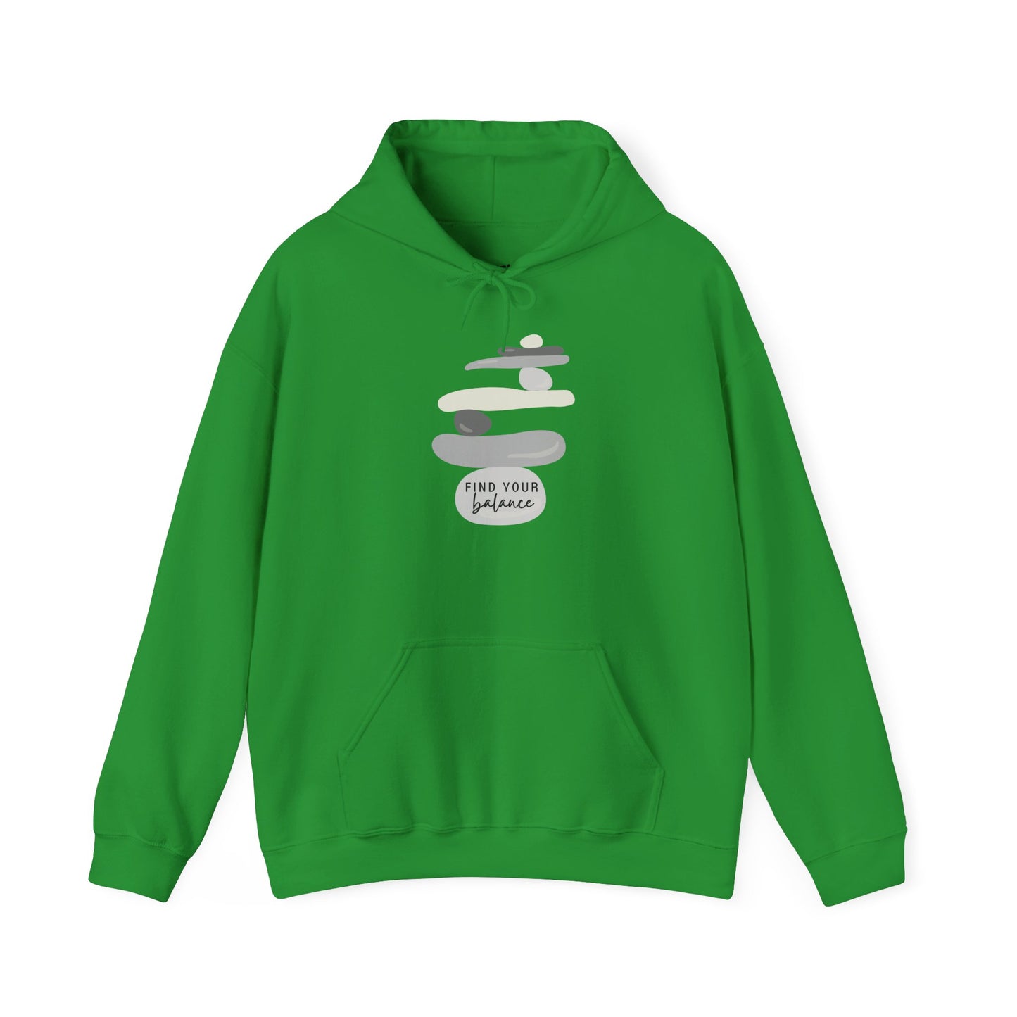 Find Your Balance Motivational Hoodie, Unisex Sweatshirt, Casual Comfort Wear, Gift for Teens, Inspirational Clothing, Everyday Hoodie