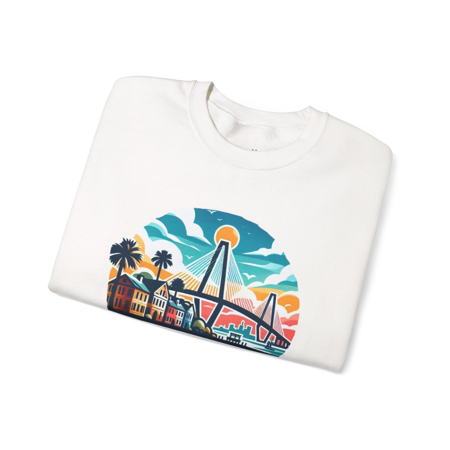 Charleston SC Sweatshirt, Cozy Crewneck, Charleston Gift, Travel Souvenir, Unisex Sweatshirt, Beach Vibes Apparel, Casual Wear