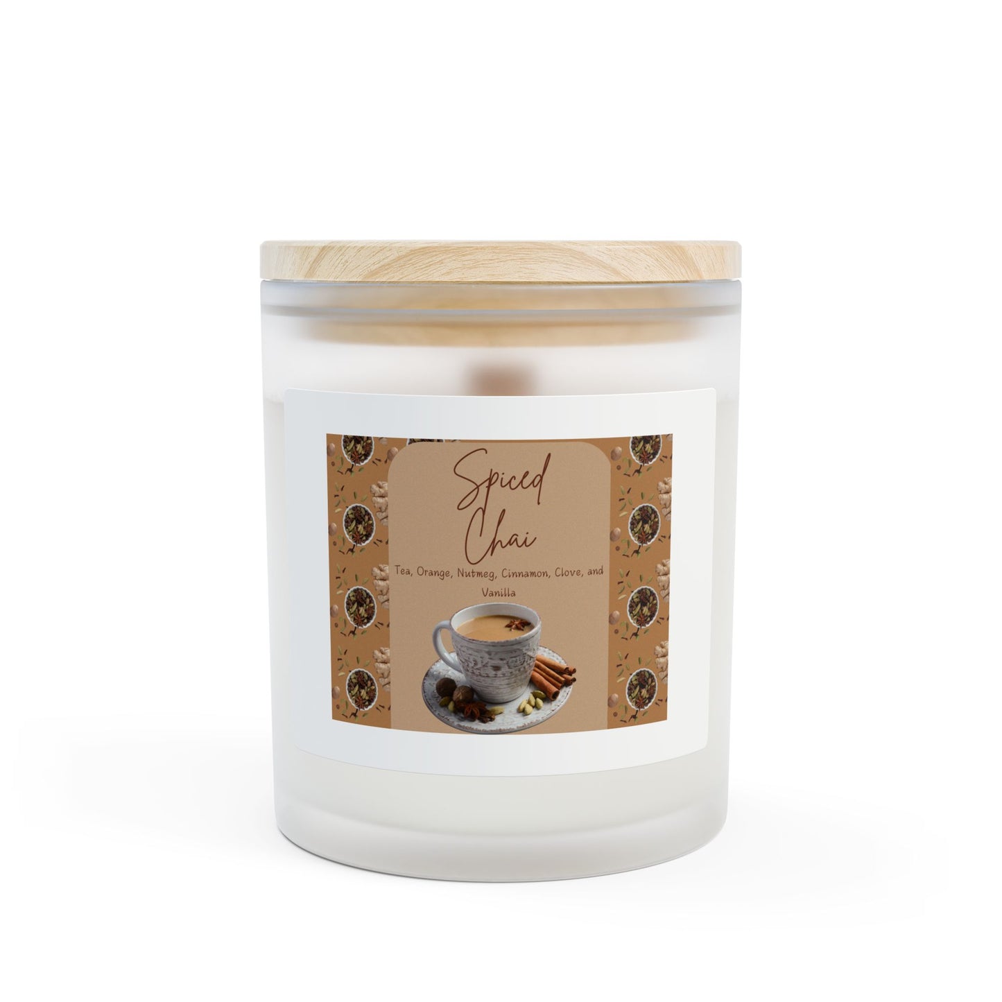 Spiced Chai Scented Candle - 11oz Frosted Glass