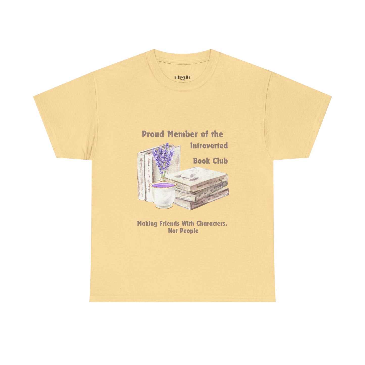 Introverted Book Club, Book-lover, Unisex Tee