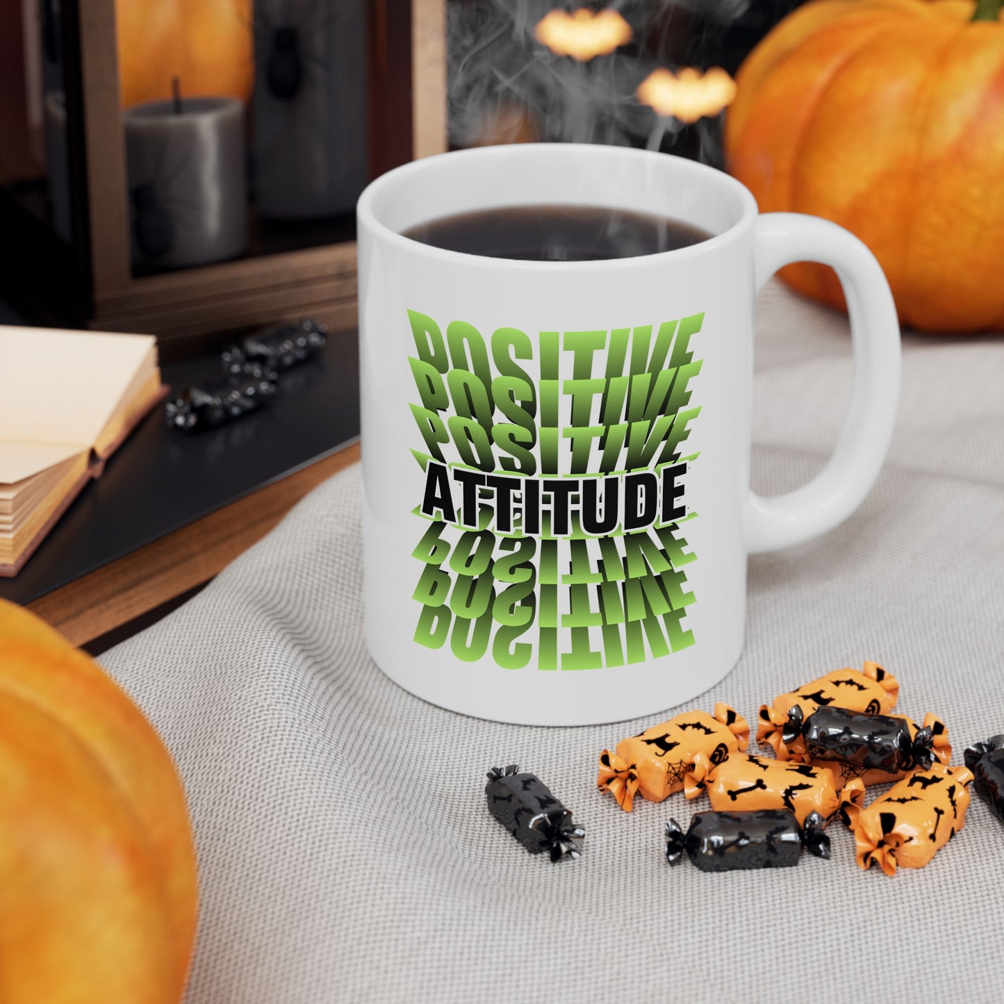 Positive Attitude Inspirational Ceramic Mug, 11oz and 15oz Coffee Cup for Motivation, Great Gift for Friends, Birthday, Self-Care, Office Decor, [...]